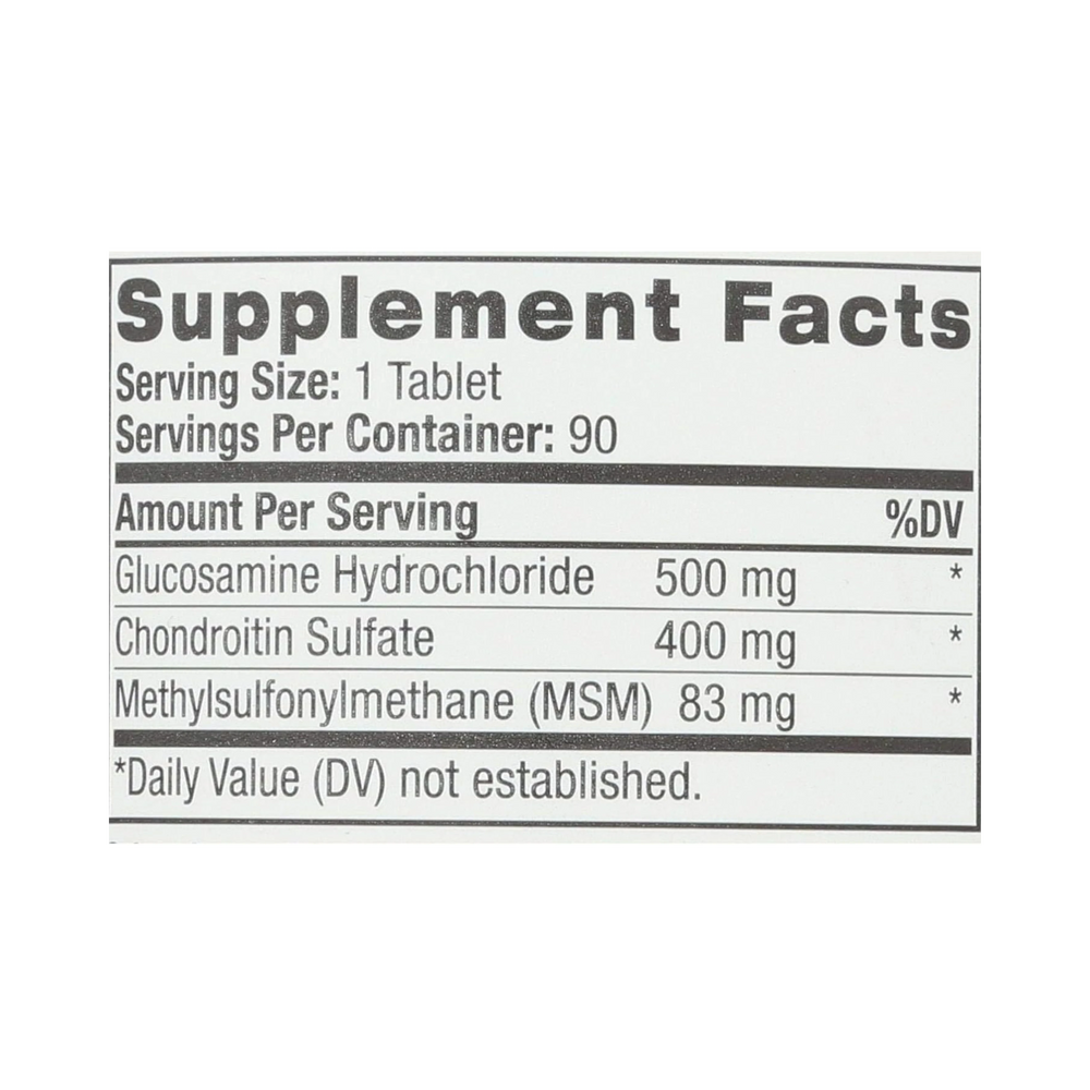 Natrol, Glucosamine, Chondroitin & MSM, 90 Tablets