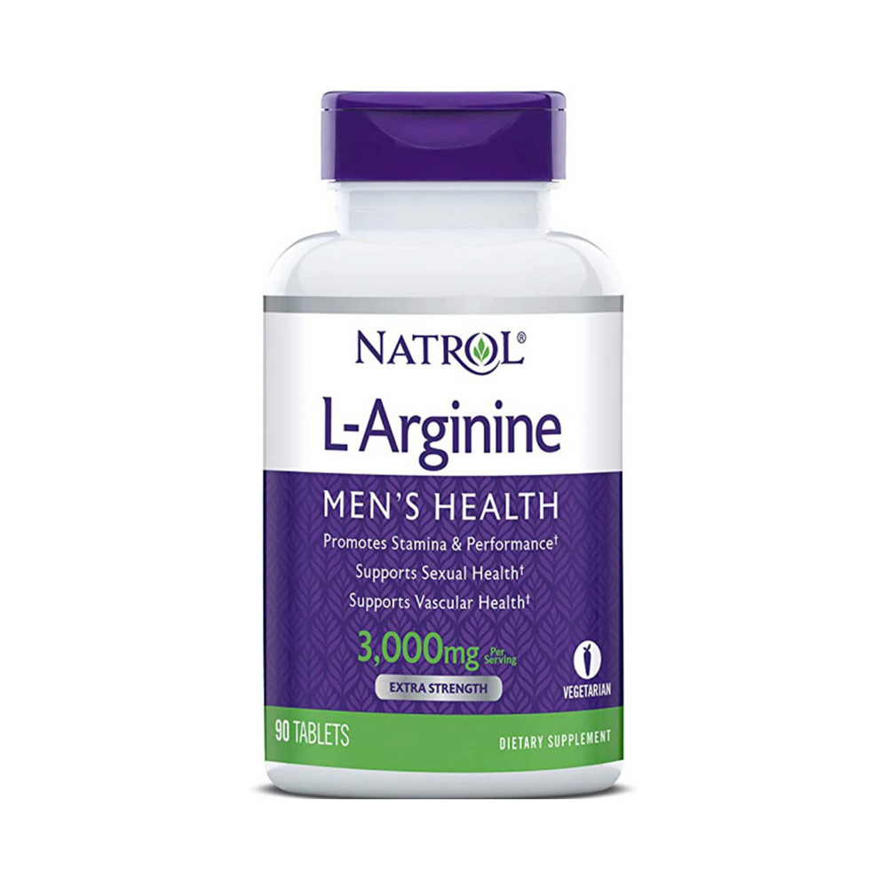 Natrol, L-Arginine, Extra Strength, 3,000 mg, 90 Tablets