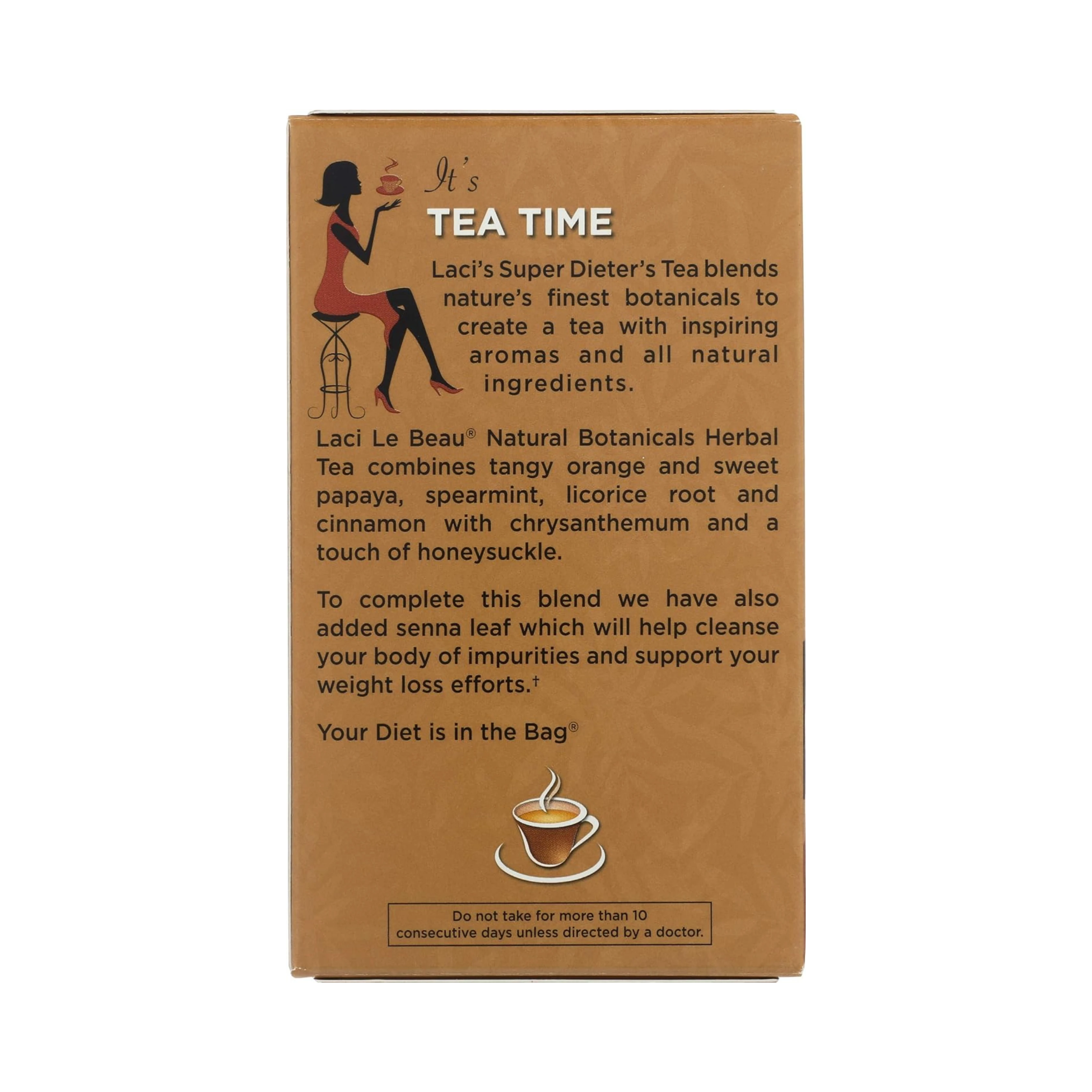 Natrol, Laci Le Beau Super Dieter's Tea Cinnamon Spice, 30 Tea Bags