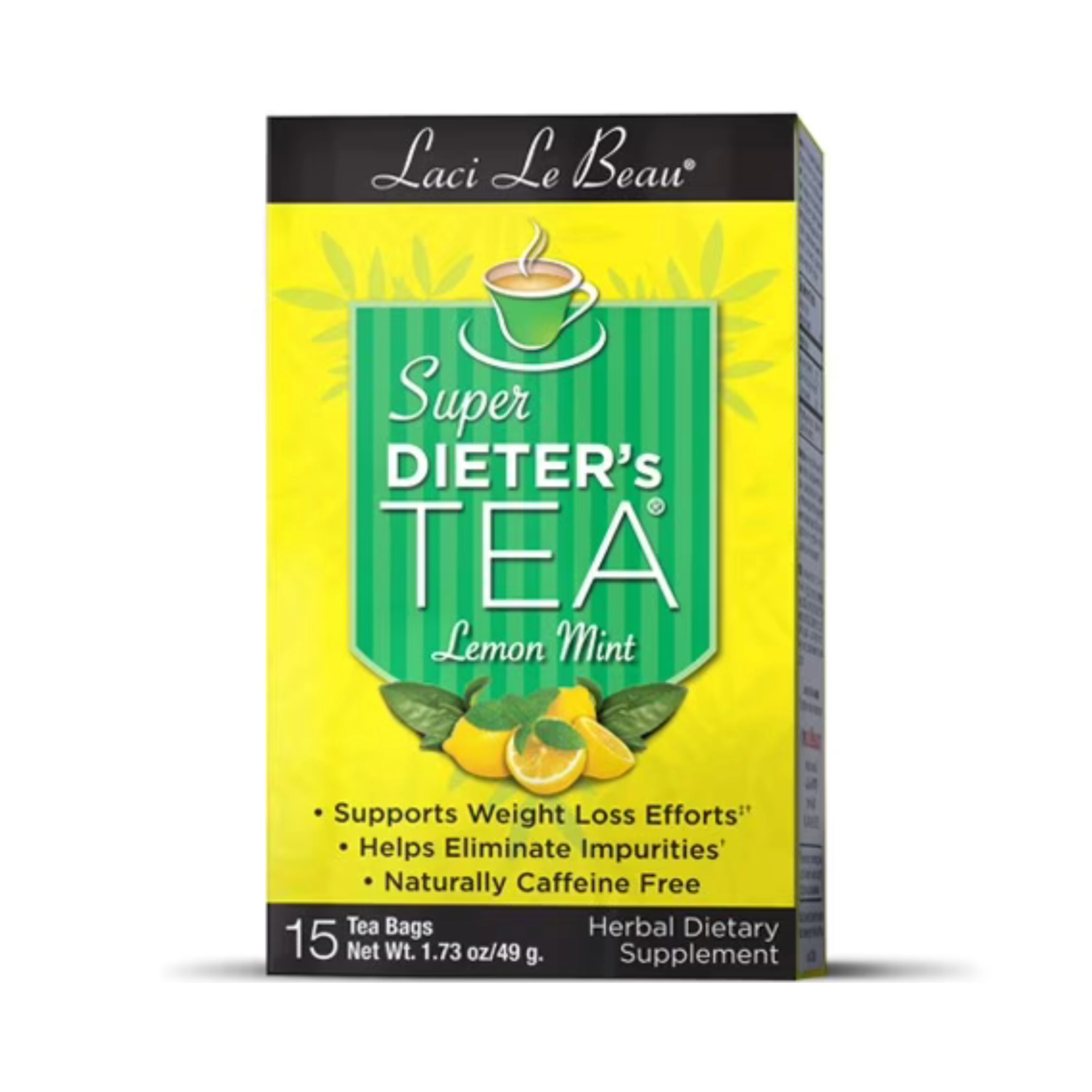 Natrol, Laci Le Beau Super Dieter's Tea, Lemon Mint 15 Bags