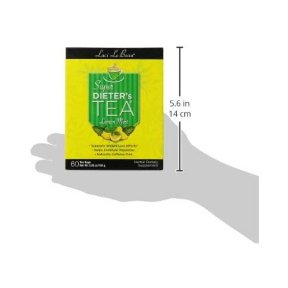 Natrol, Laci Le Beau Super Dieter's Tea, Lemon Mint, 60 Bags
