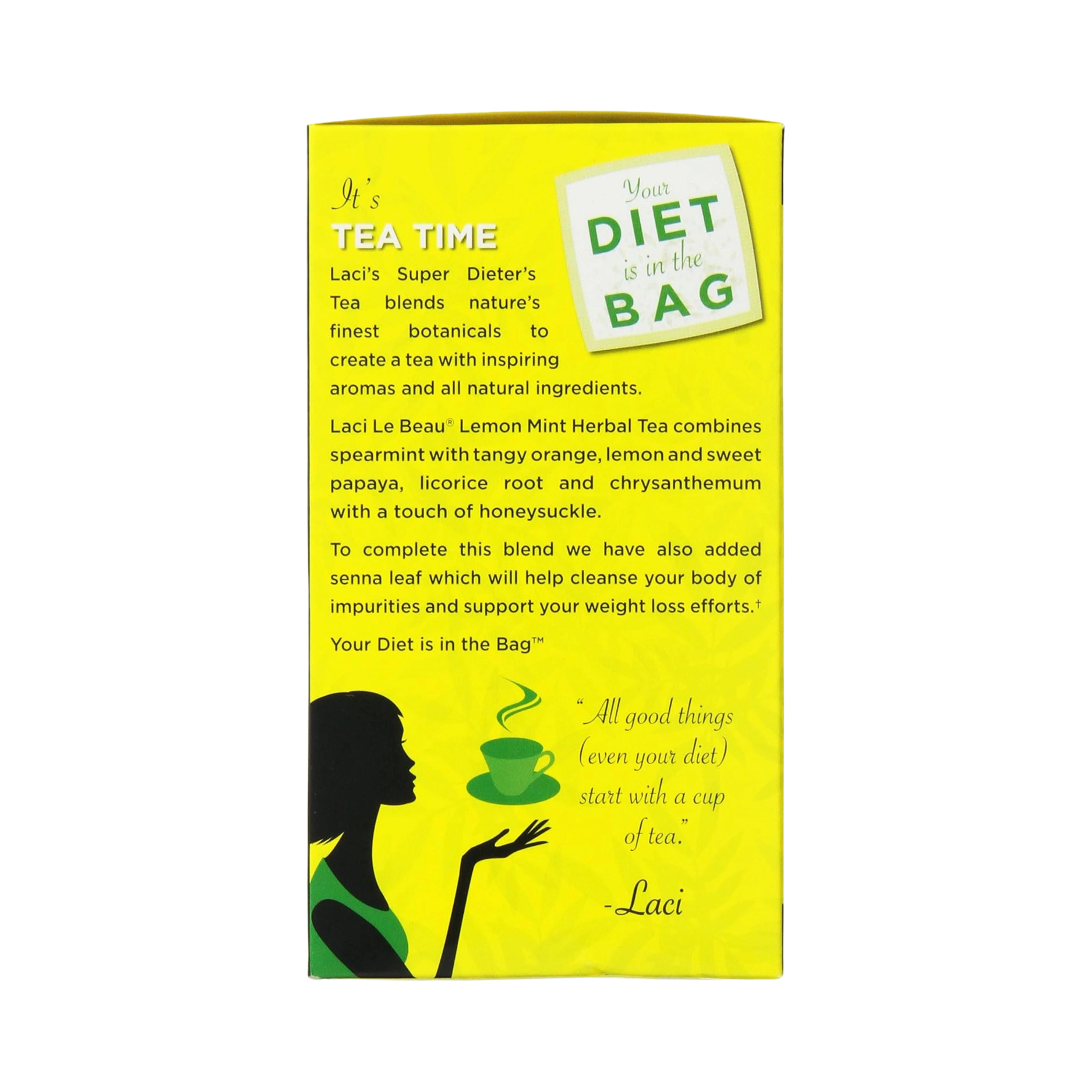 Natrol, Laci Le Beau Super Dieter's Tea, Lemon Mint, 60 Bags