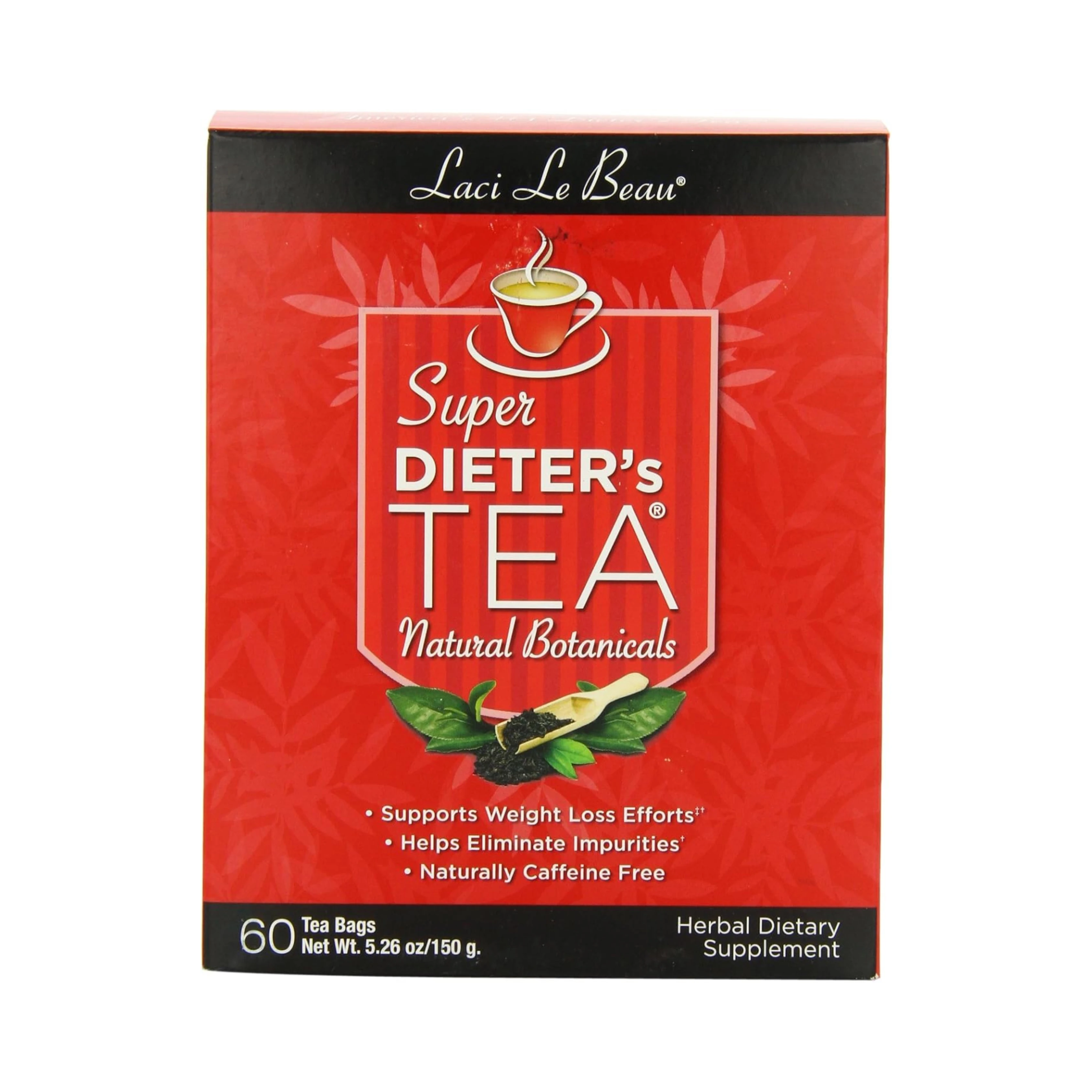 Natrol, Laci Le Beau Super Dieter's Tea, Natural Botanicals, 60 Bags