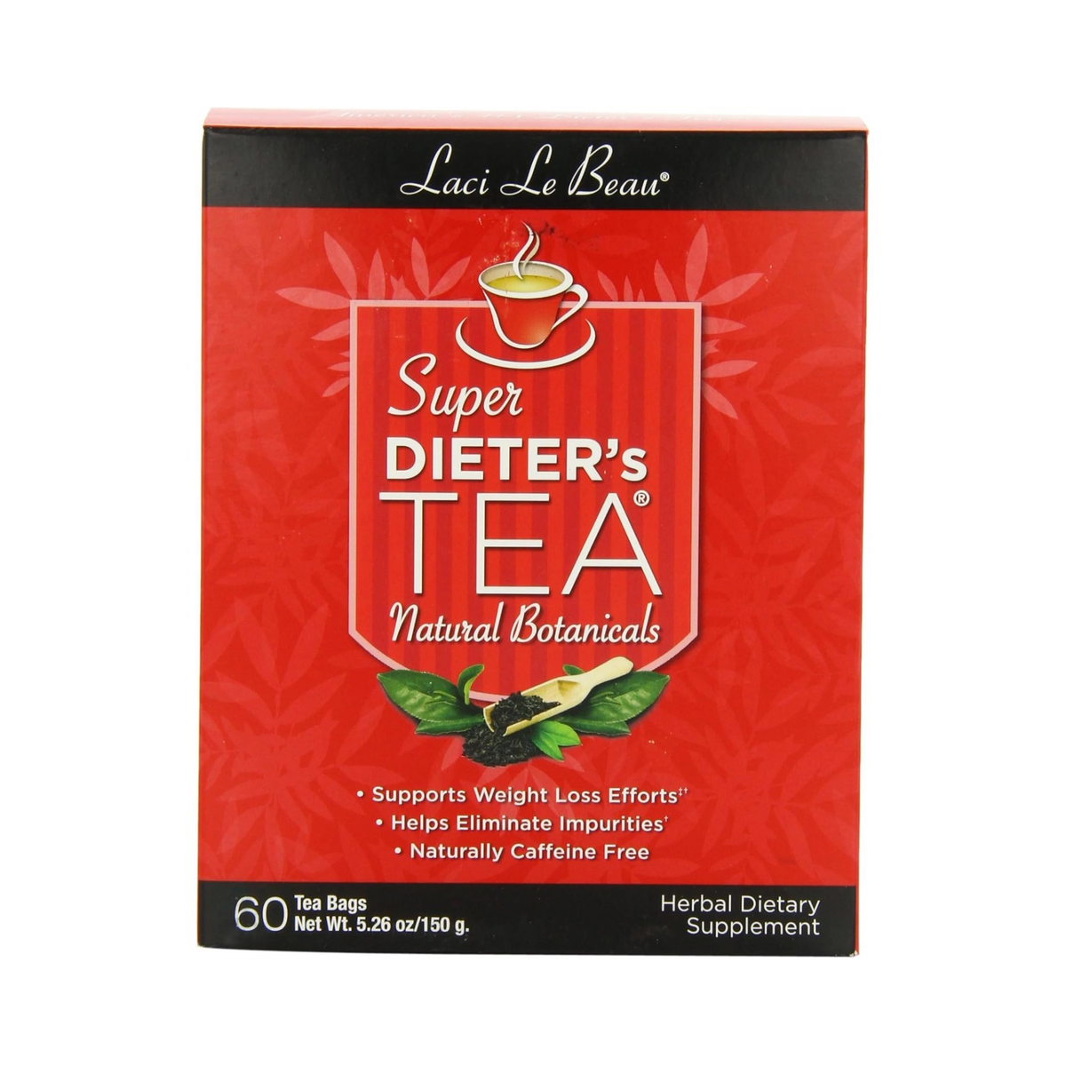 Natrol, Laci Le Beau Super Dieter's Tea, Natural Botanicals, 60 Bags