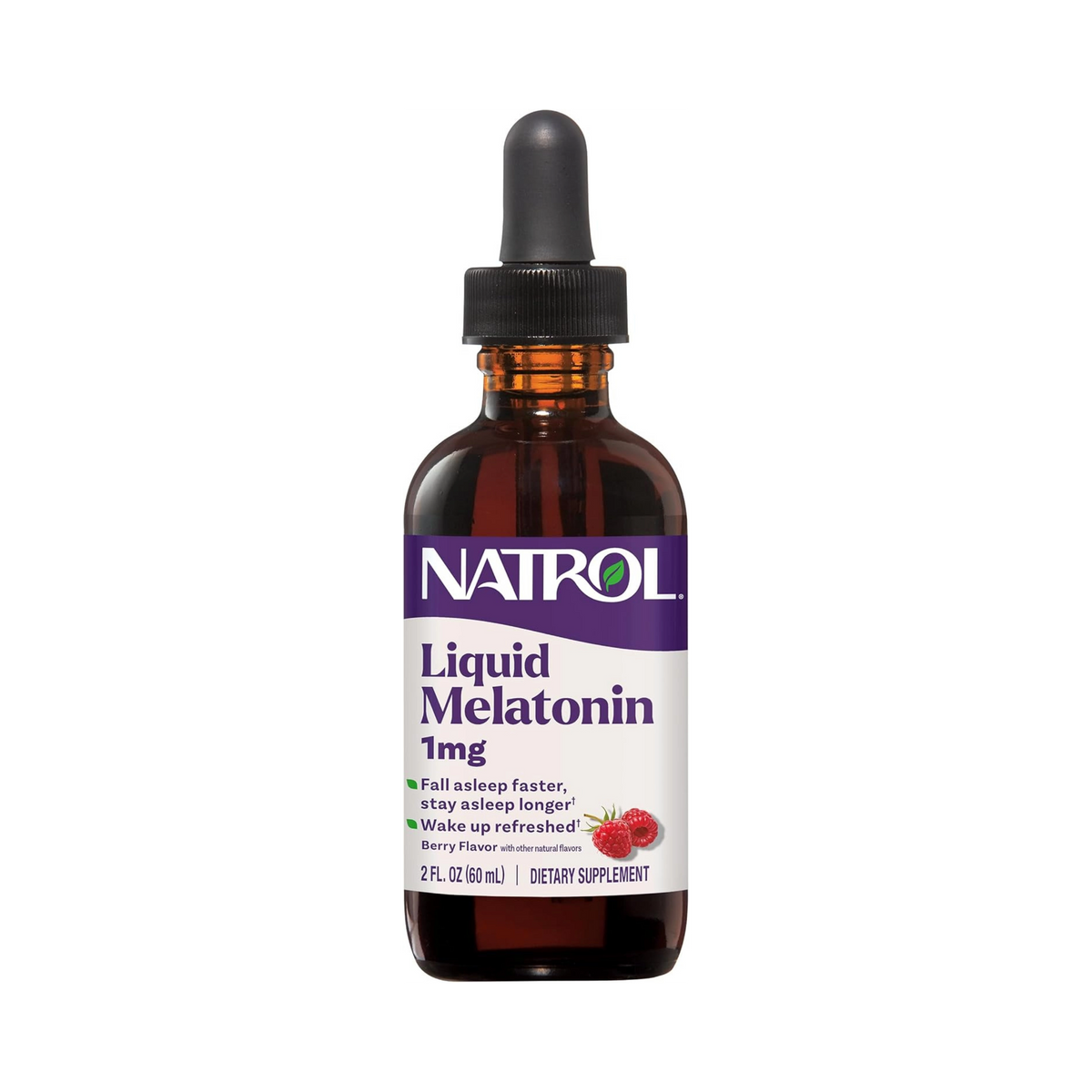 Natrol, Liquid Melatonin, 1 mg,  2 FL OZ