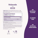 Natrol, Liquid Melatonin, 1 mg,  2 FL OZ