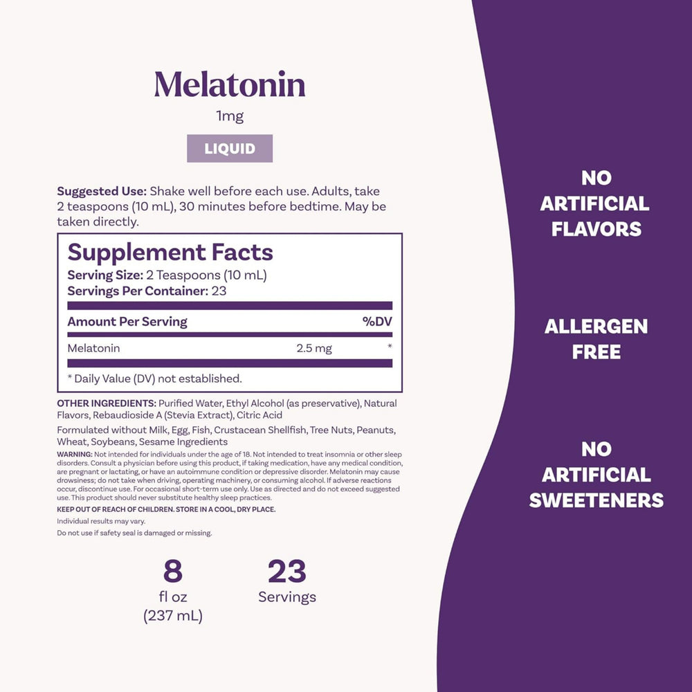 Natrol,  Liquid Melatonin, 2.5 mg, 8 FL, OZ