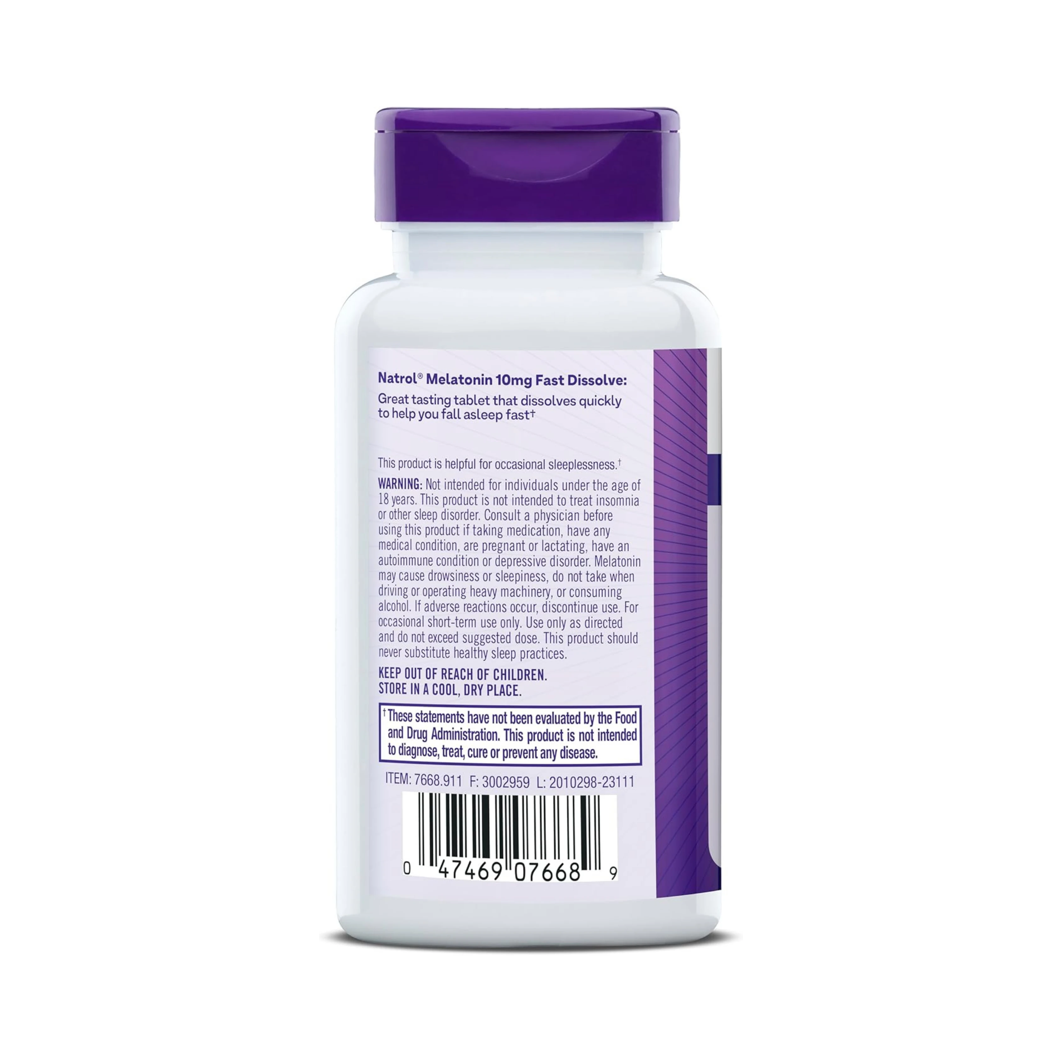 Natrol, Melatonin, Citrus, 10 mg, 60 Table