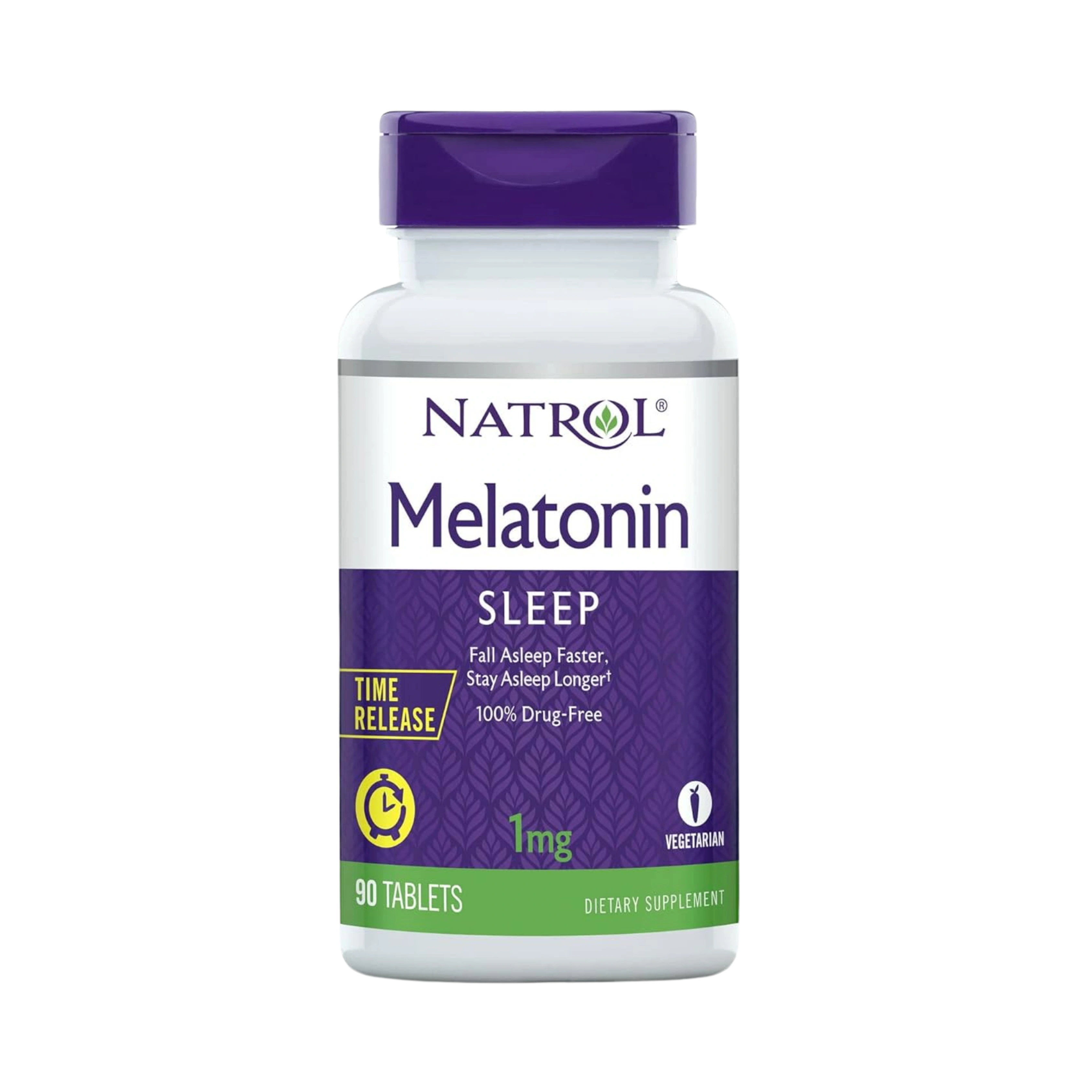 Natrol, Melatonin, Time Release, 1 mg, 90 Tablets