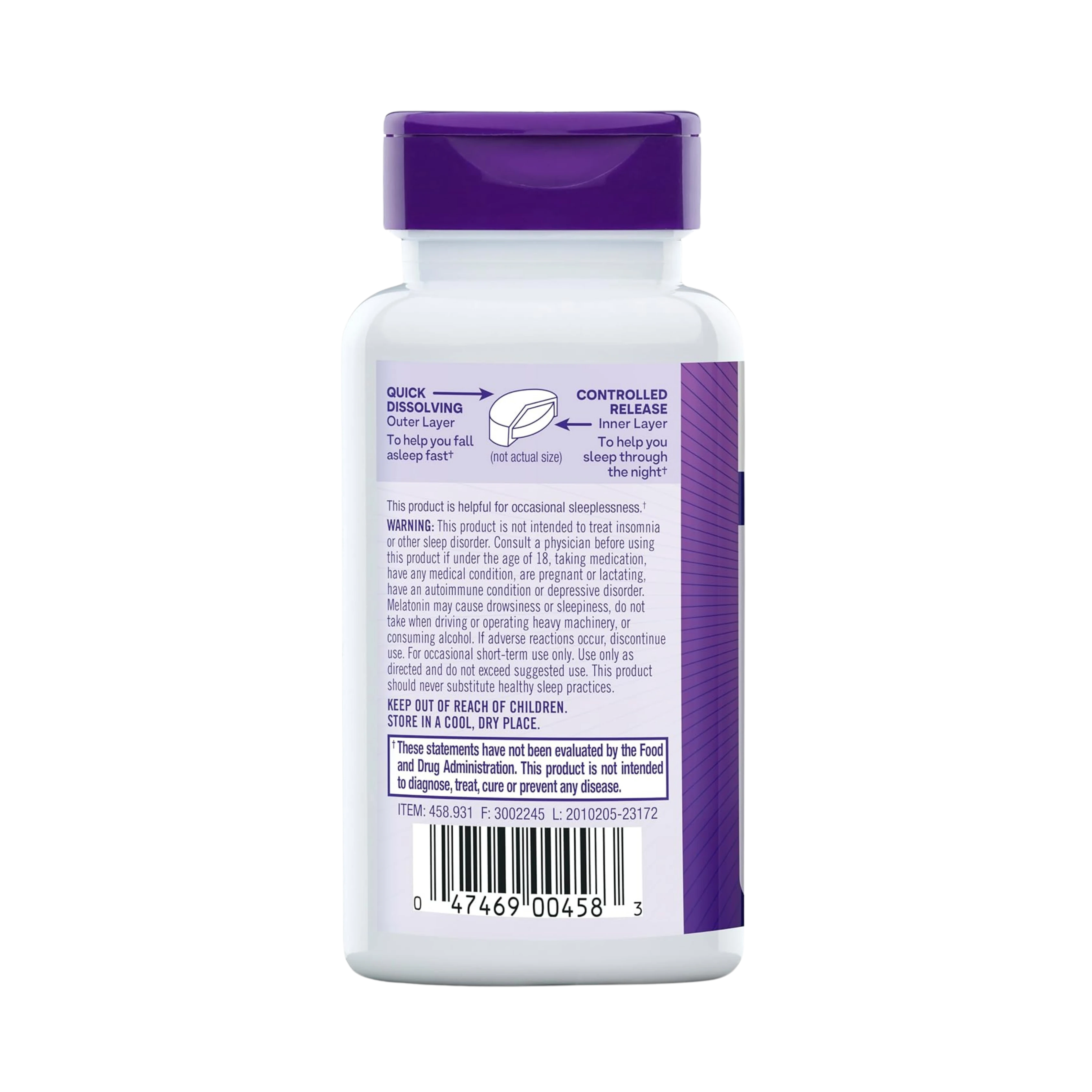 Natrol,  Melatonin,  Time Release, 3 mg, 100 Tablets