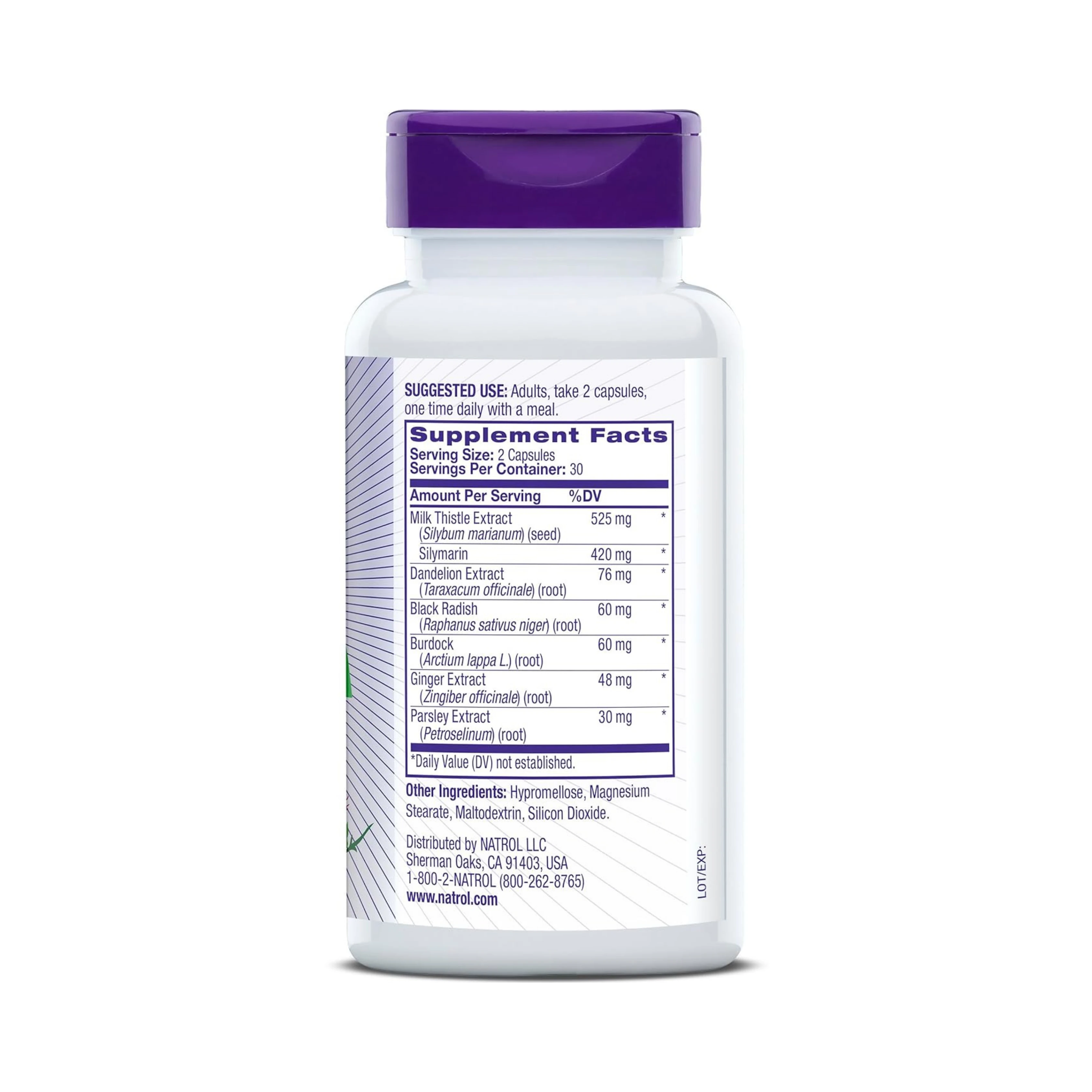 Natrol, Milk Thistle Advantage, 525 mg, 60 Veggie Capsules