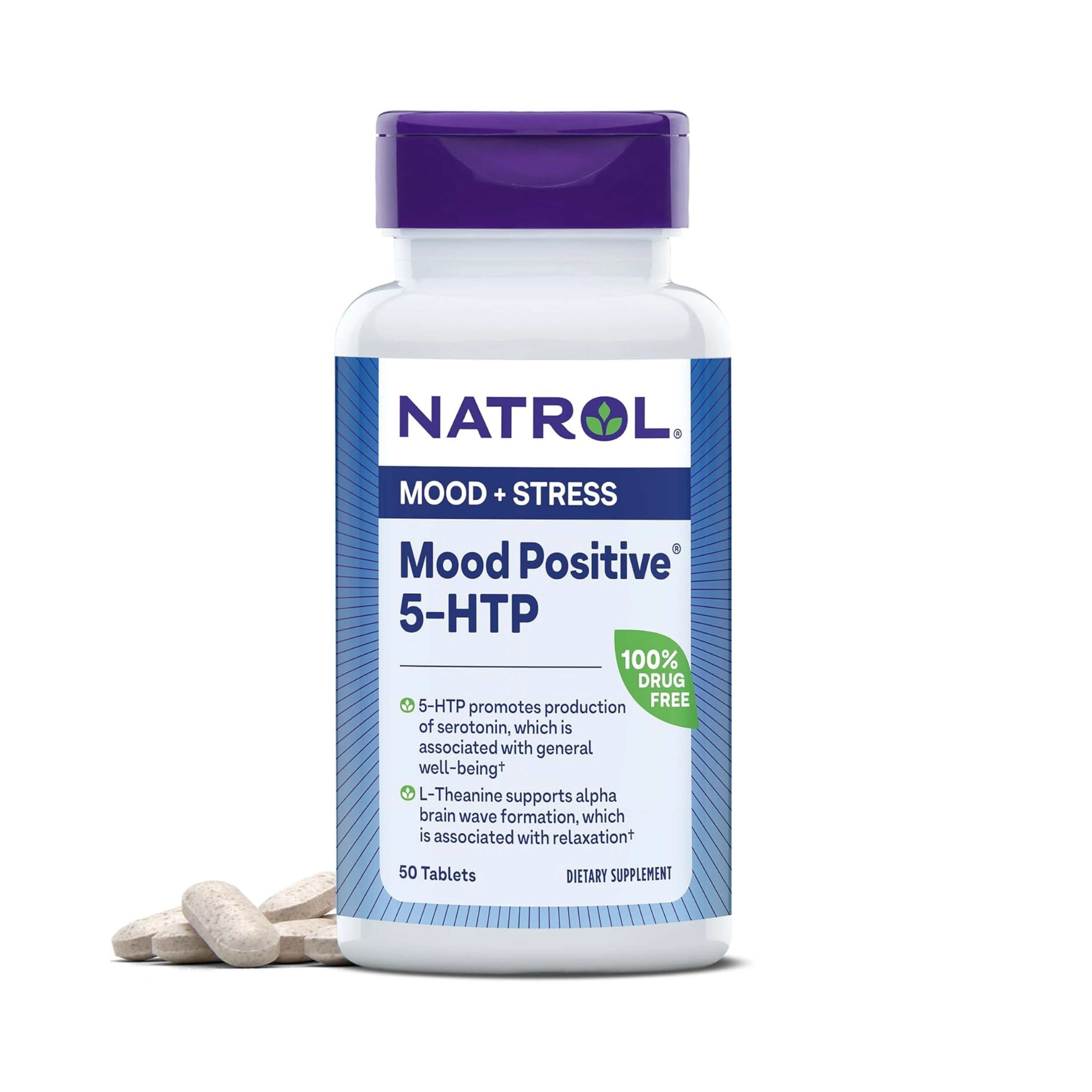 Natrol, Mood Positive 5-HTP, 50 Tablets