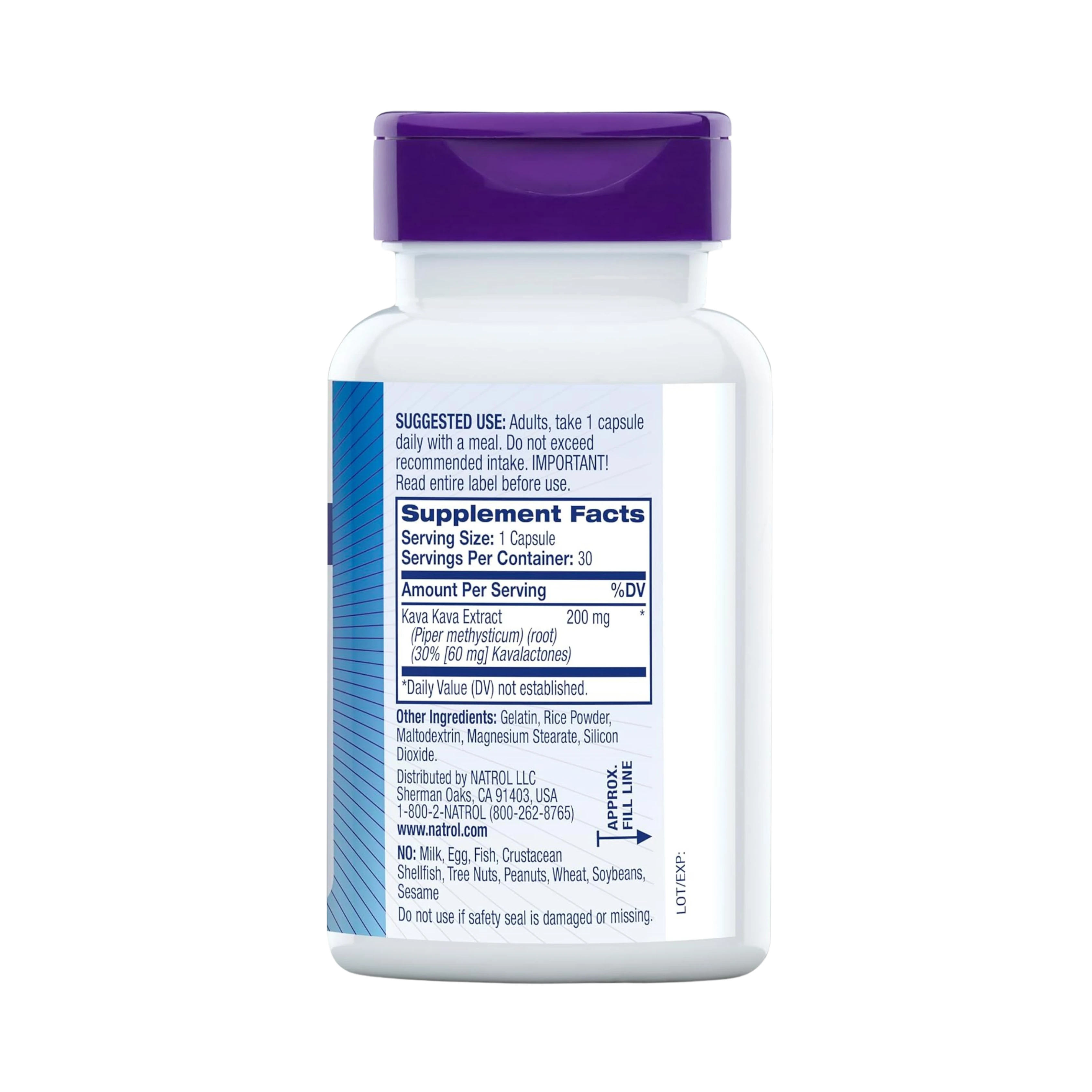 Natrol, Mood & Stress, Kava Kava, 200mg, 30 Capsules
