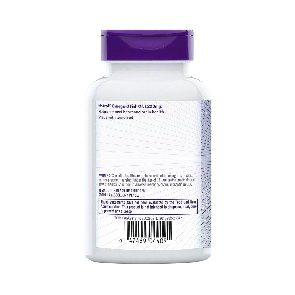 Natrol, Omega-3, 1200 mg Fish Oil, 60 Softgels