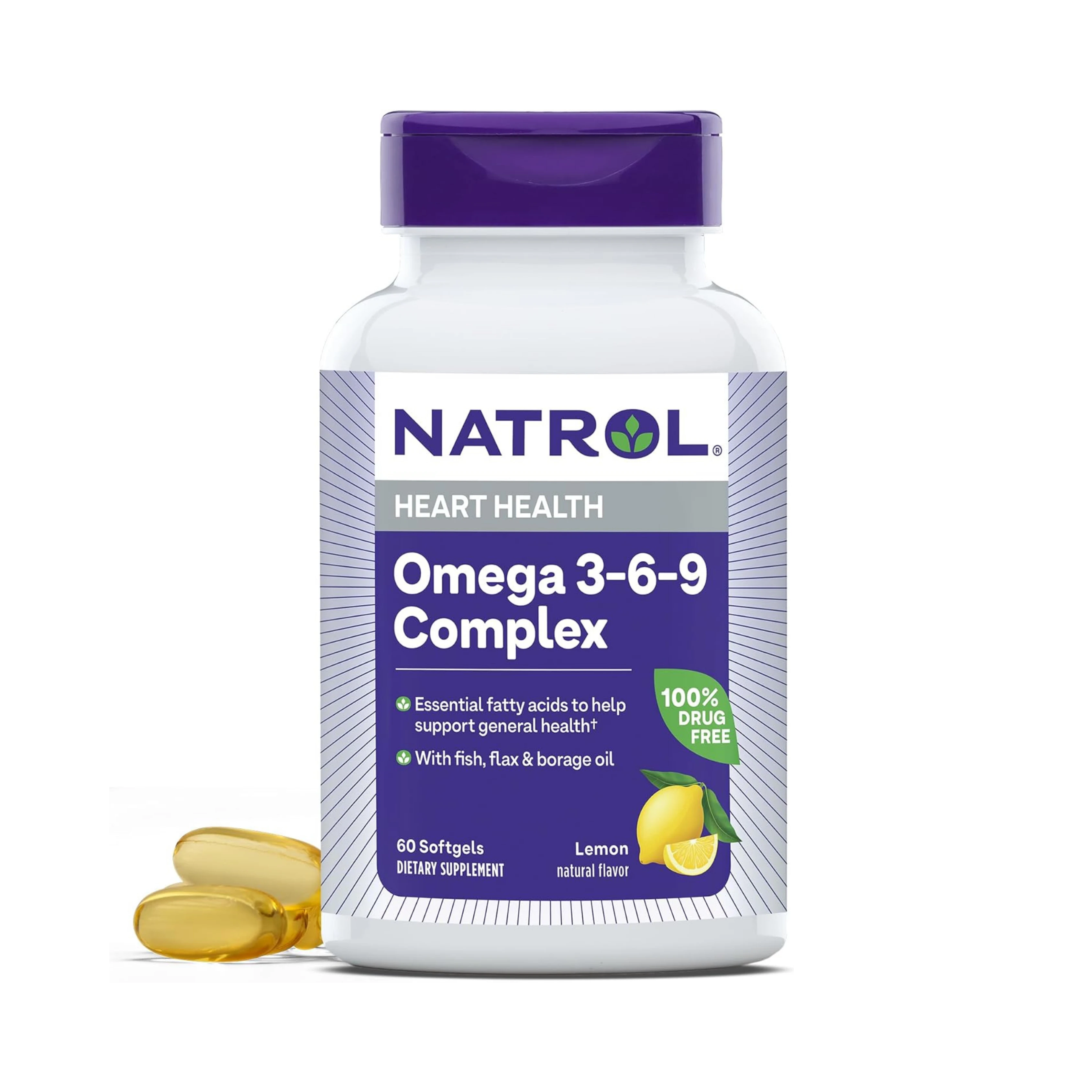 Natrol, Omega 3-6-9 Complex, 60 Softgels