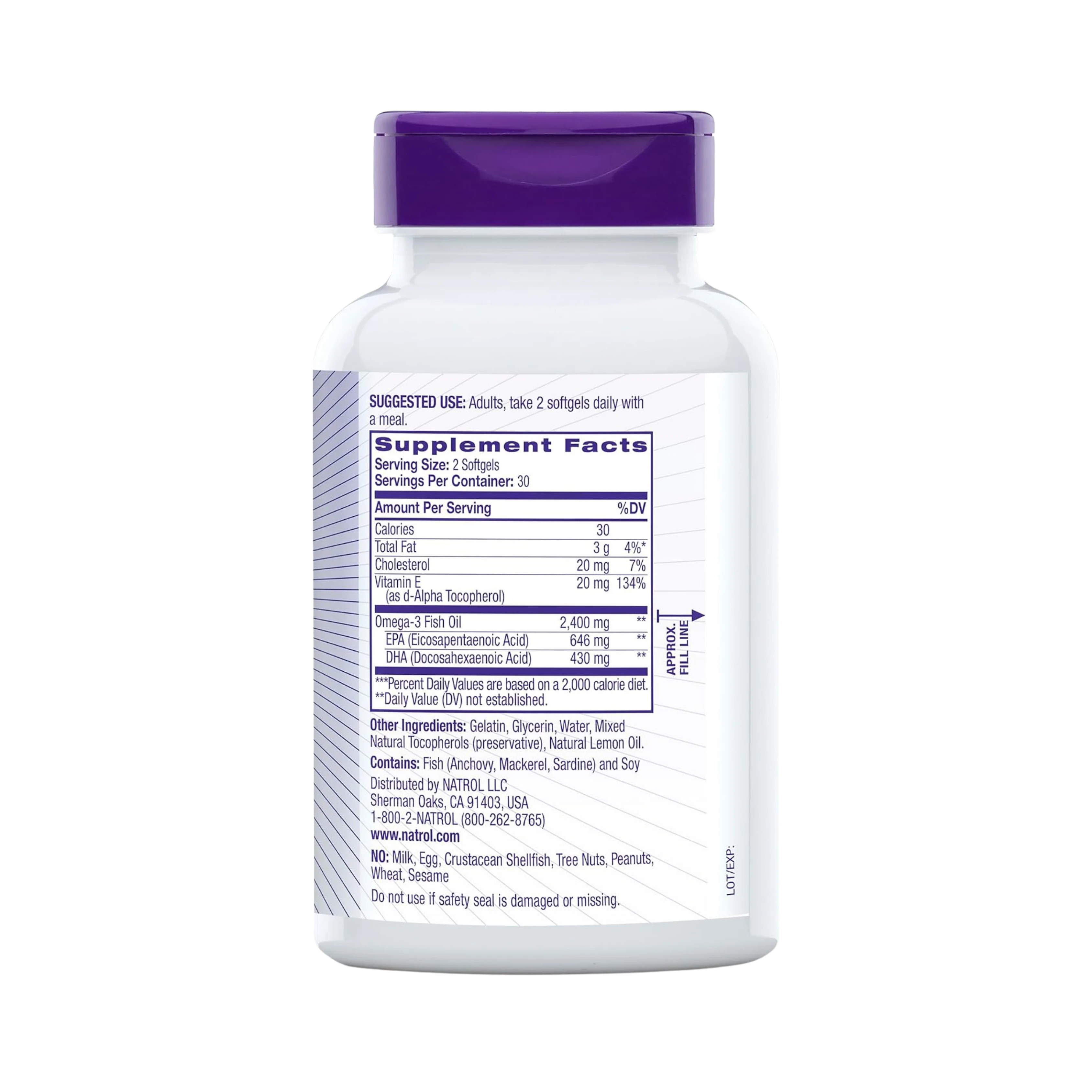 Natrol, Omega-3 Extreme, Lemon 60 Softgels
