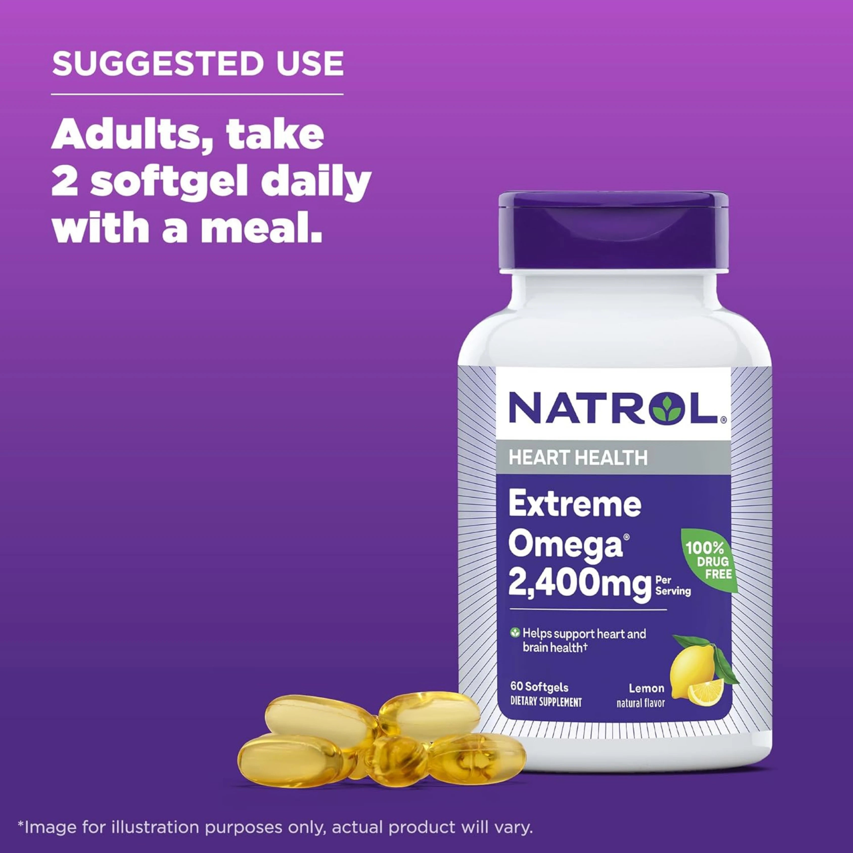 Natrol, Omega-3 Extreme, Lemon 60 Softgels