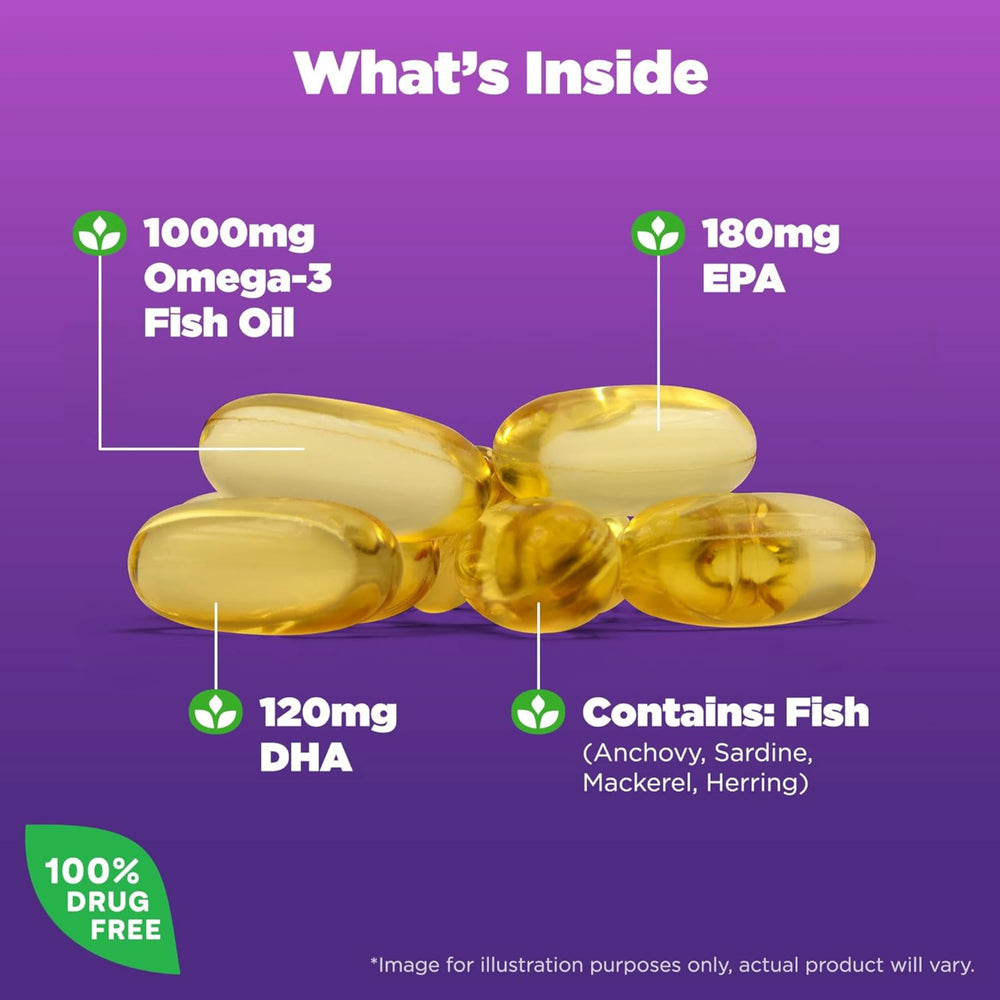 Natrol, Omega-3 Fish Oil, 1000 mg, 90 Softgels