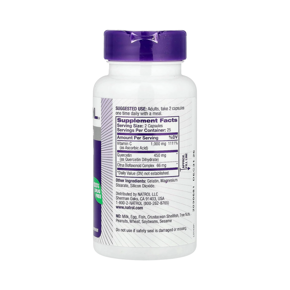 Natrol, Quercetin Complex, Immune Health, 50 Capsules