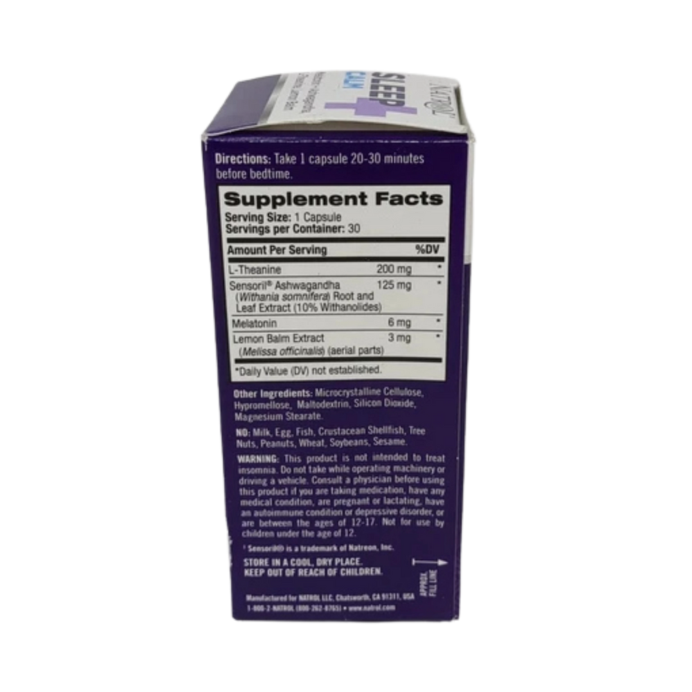 Natrol, Sleep+ Calm, 30 Capsules