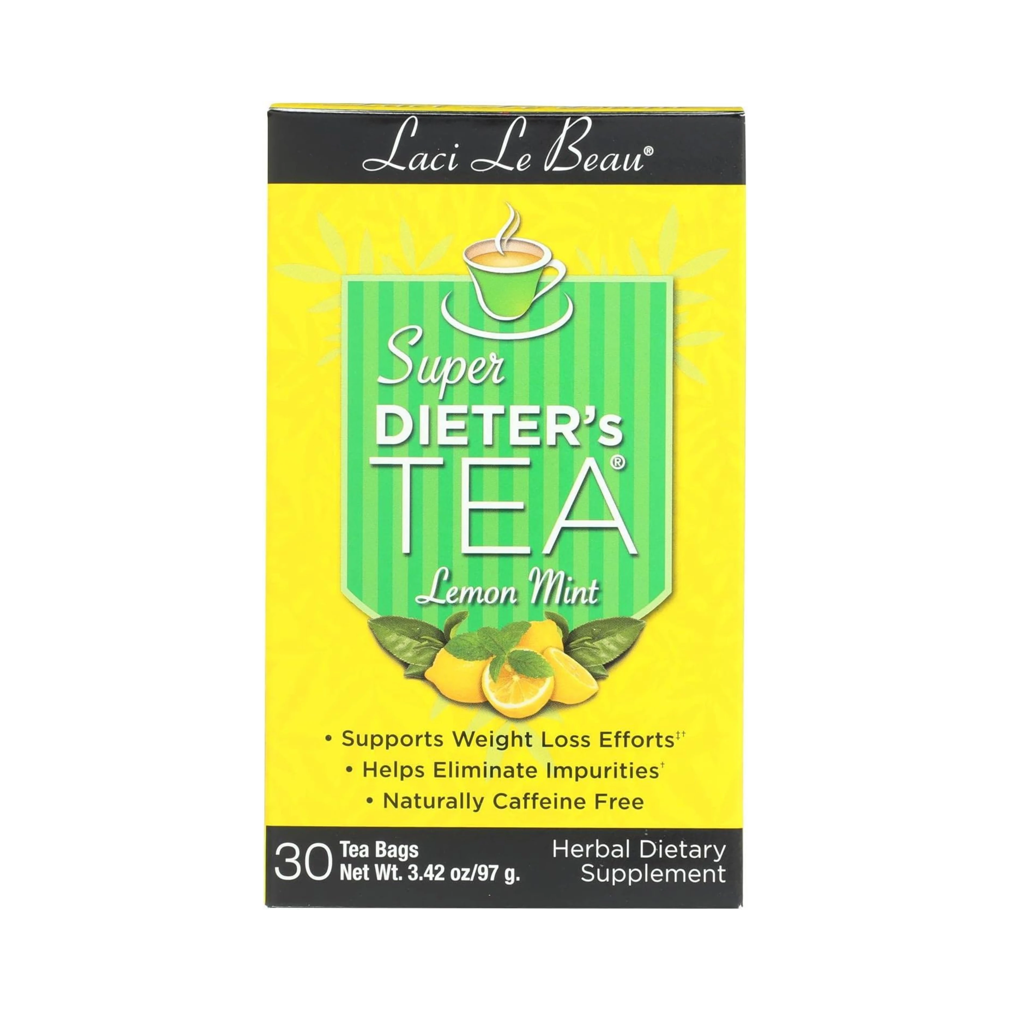 Natrol, Super Dieters Tea-Lemon Mint Laci Le Beau, 30 Bag