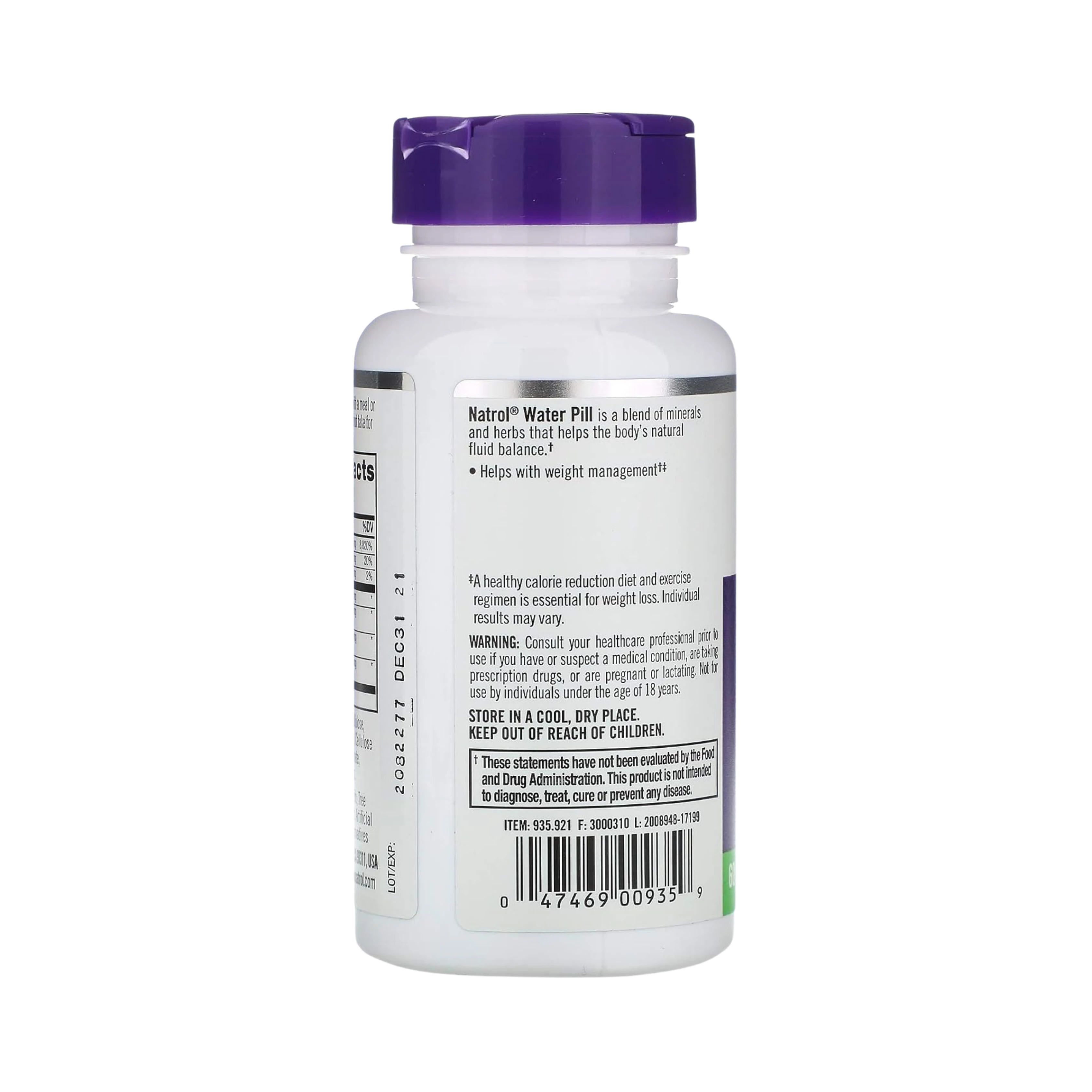 Natrol, Water Pill, 60 Tablets