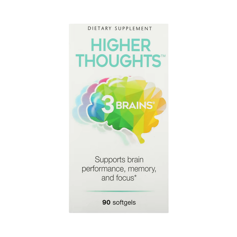 Natural Factors, 3 Brains, Higher Thoughts, 90 Softgels