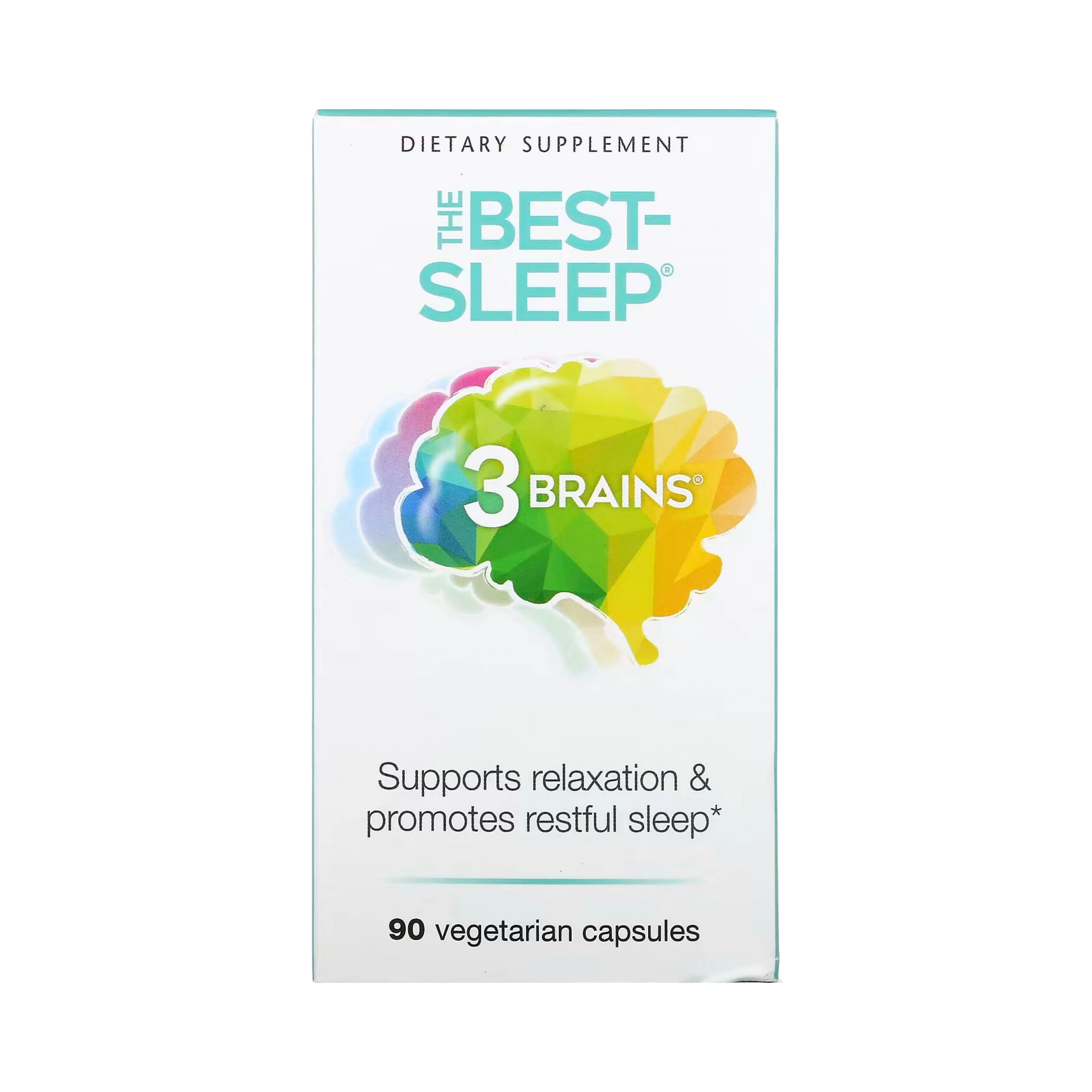 Natural Factors, 3 Brains, The Best-Sleep, 90 Vegetarian Capsules