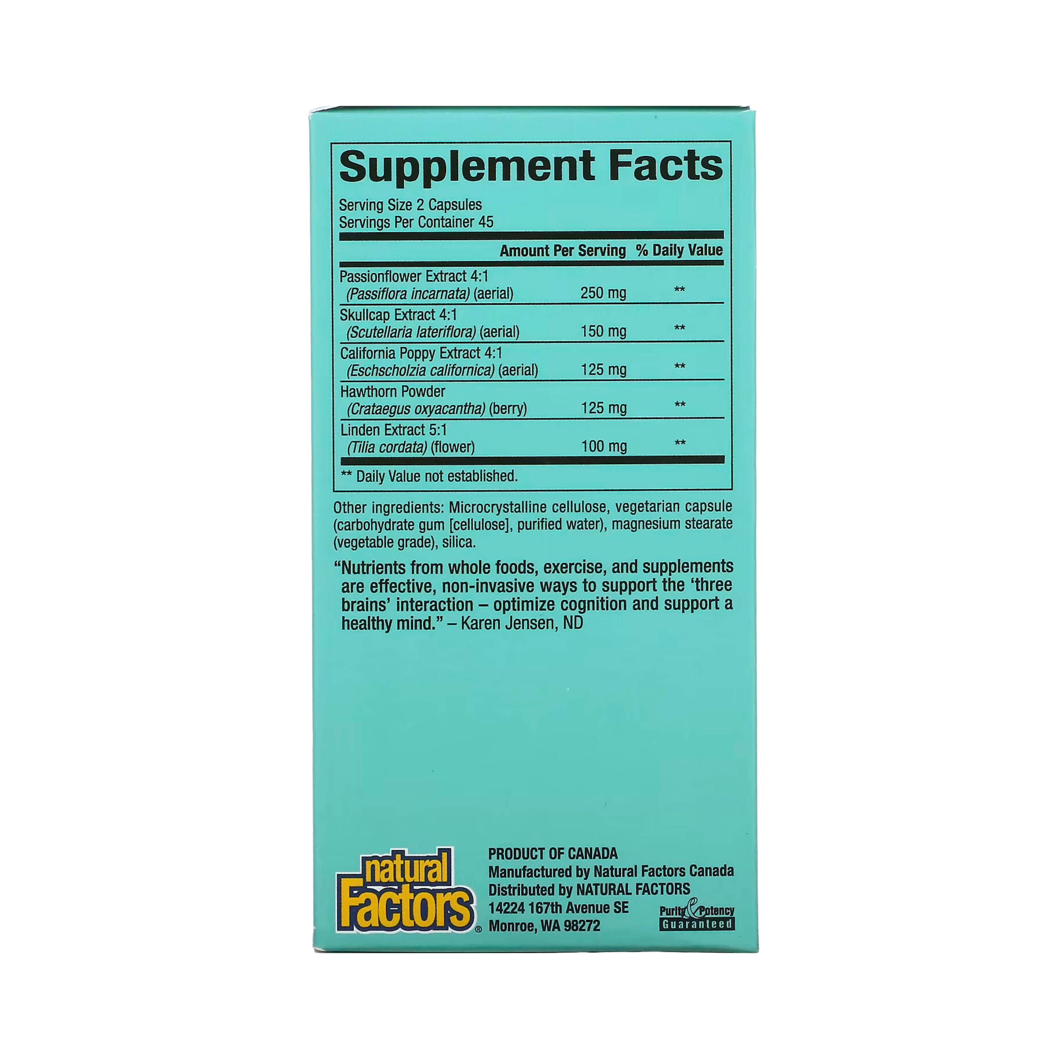 Natural Factors, 3 Brains, The Best-Sleep, 90 Vegetarian Capsules