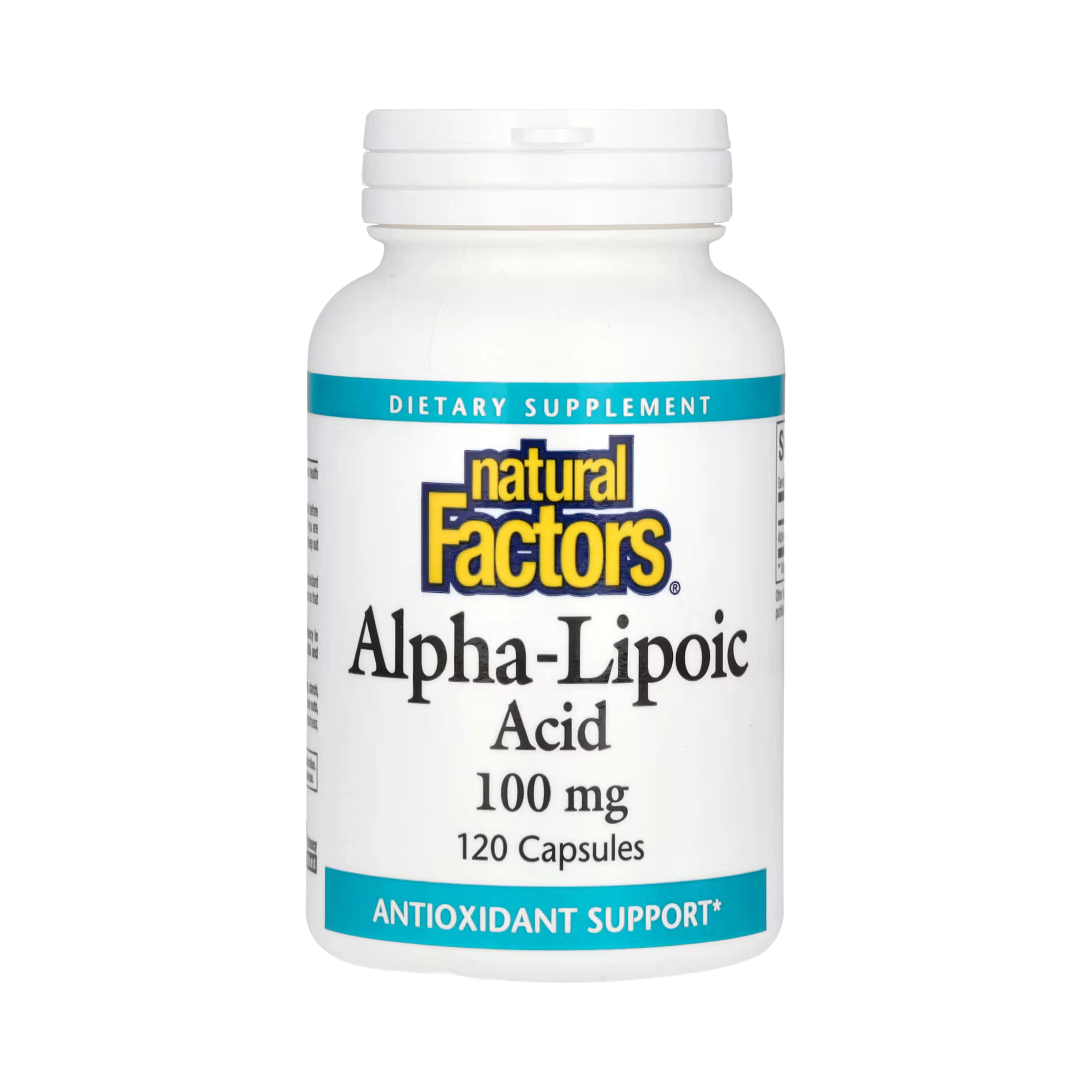 Natural Factors, Alpha-Lipoic Acid, 100 Mg, 120 Capsules