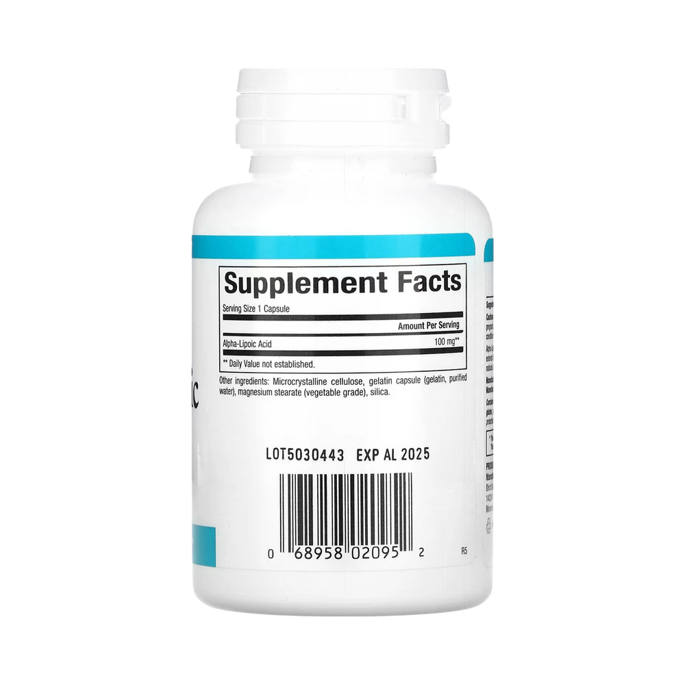 Natural Factors, Alpha-Lipoic Acid, 100 Mg, 60 Capsules
