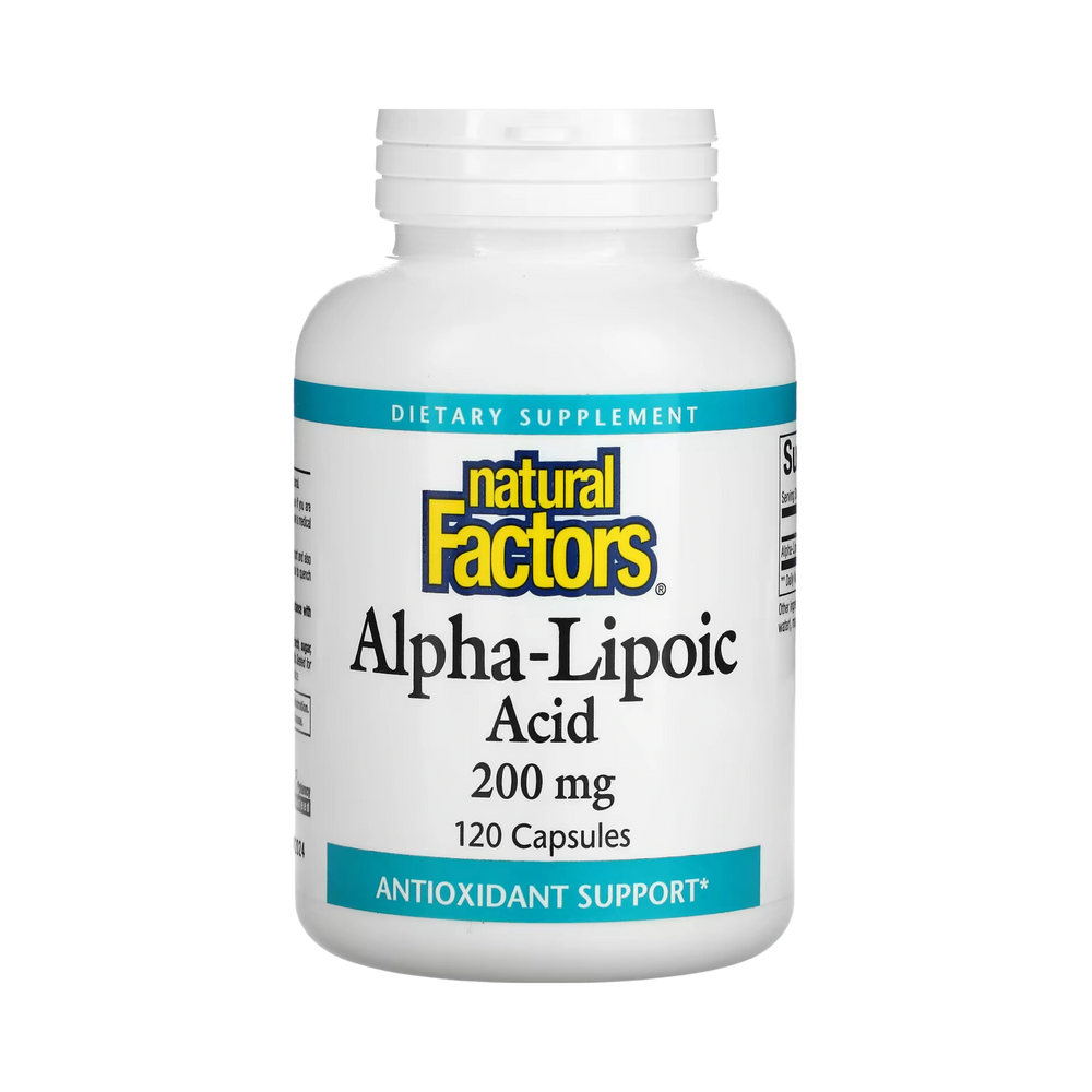 Natural Factors, Alpha-Lipoic Acid, 200 Mg, 120 Capsules