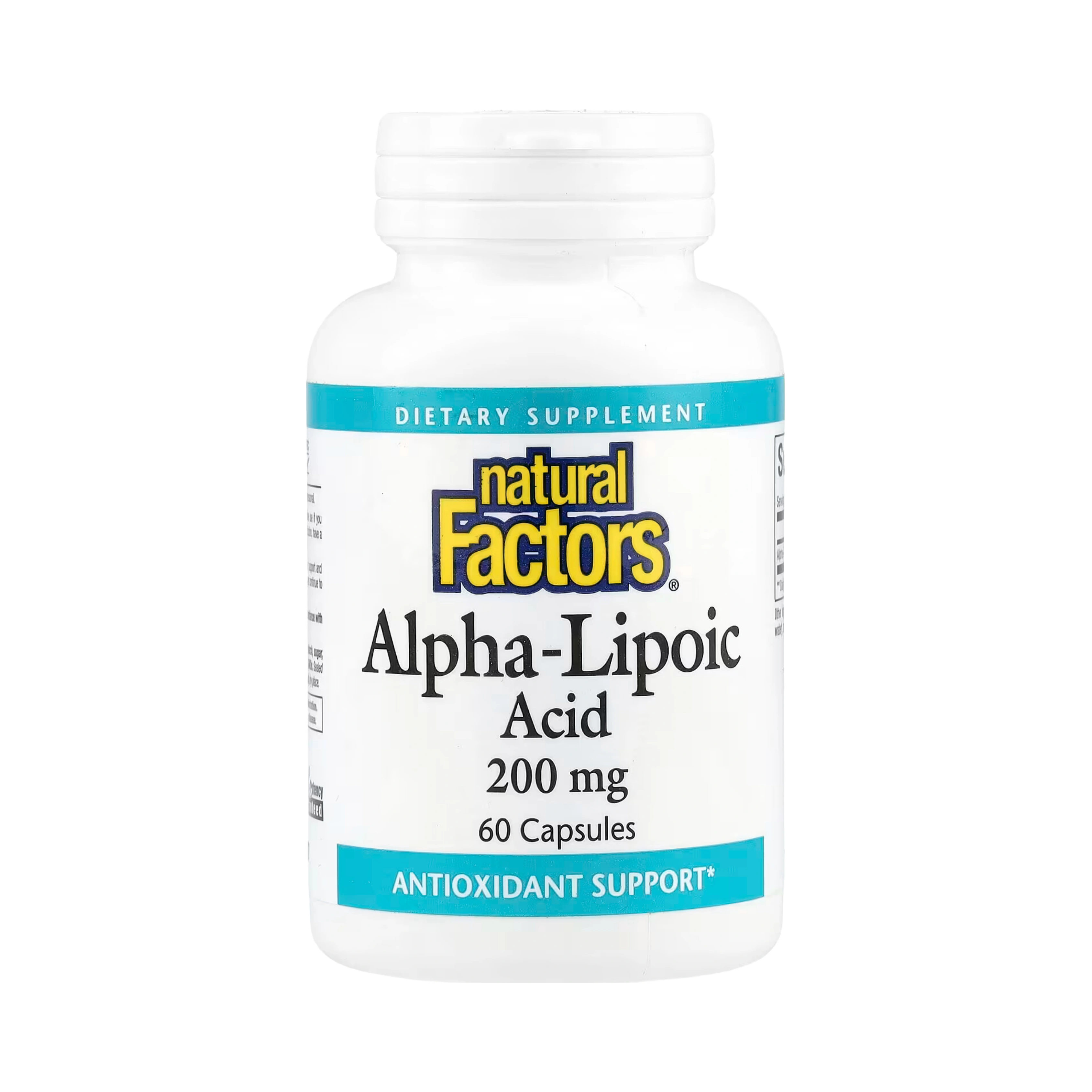 Natural Factors, Alpha-Lipoic Acid, 200 Mg, 60 Capsules