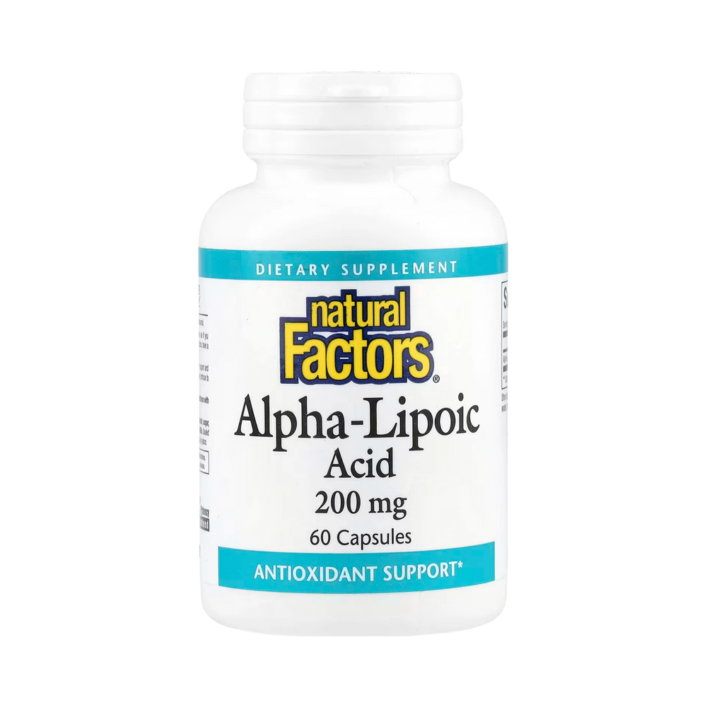 Natural Factors, Alpha-Lipoic Acid, 200 Mg, 60 Capsules