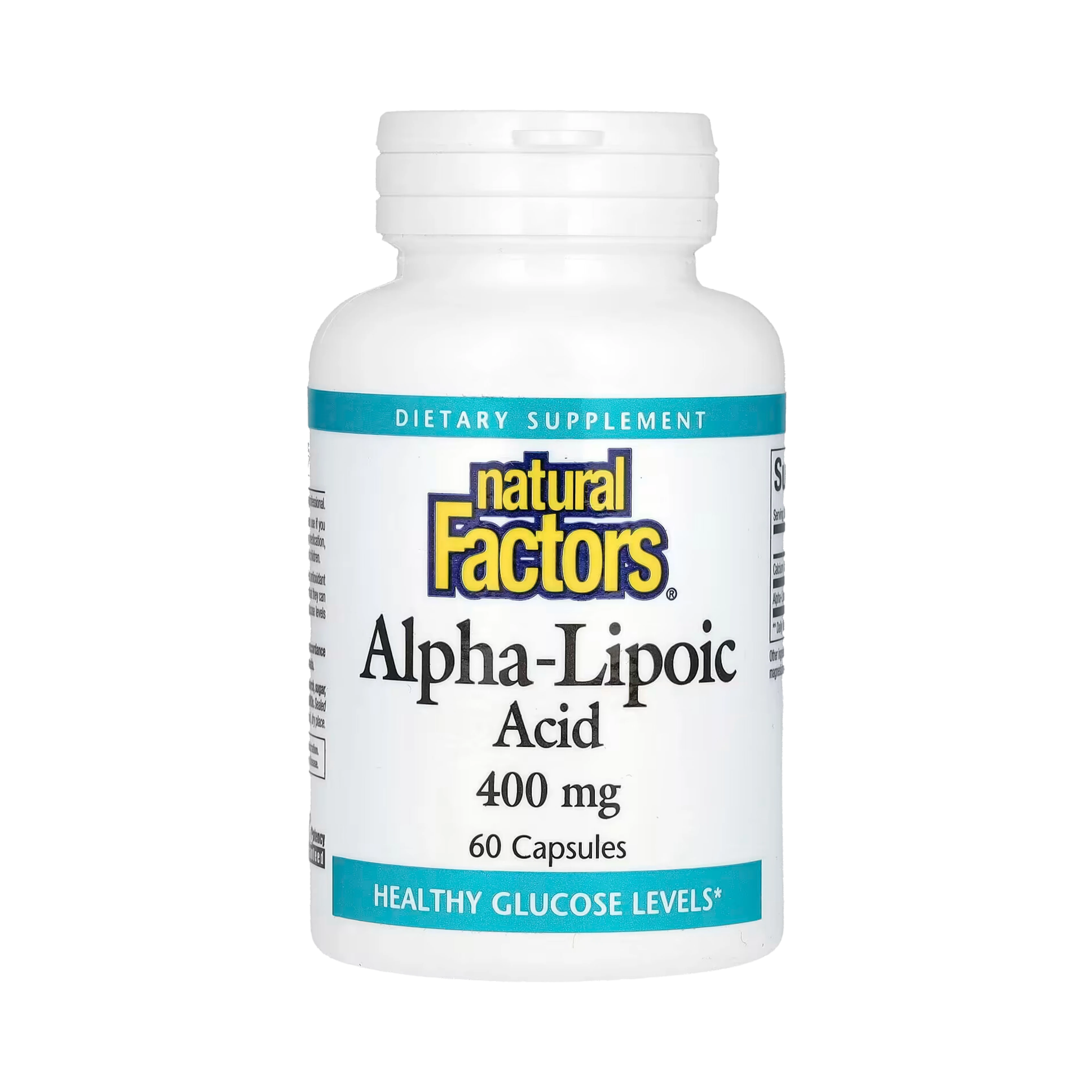 Natural Factors, Alpha-Lipoic Acid, 400 Mg, 60 Capsules