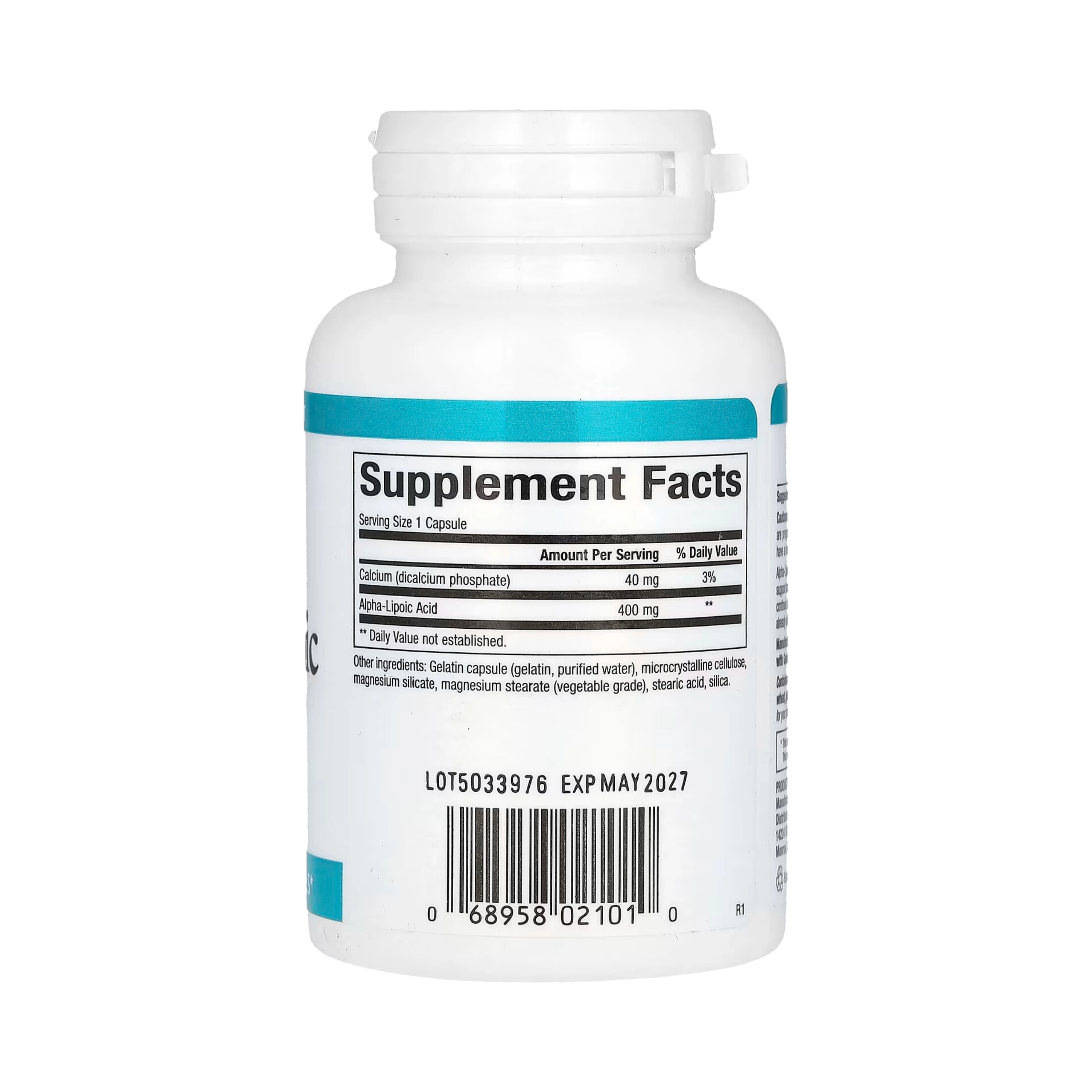 Natural Factors, Alpha-Lipoic Acid, 400 Mg, 60 Capsules