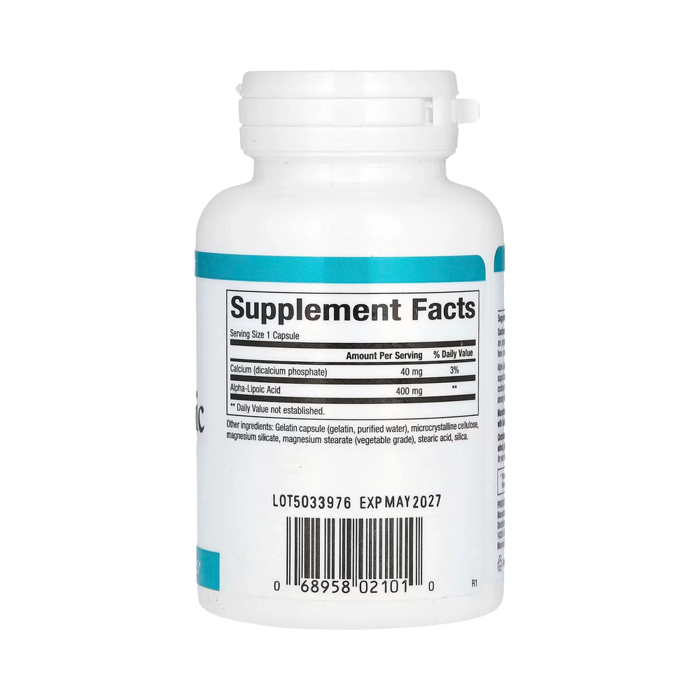 Natural Factors, Alpha-Lipoic Acid, 400 Mg, 60 Capsules