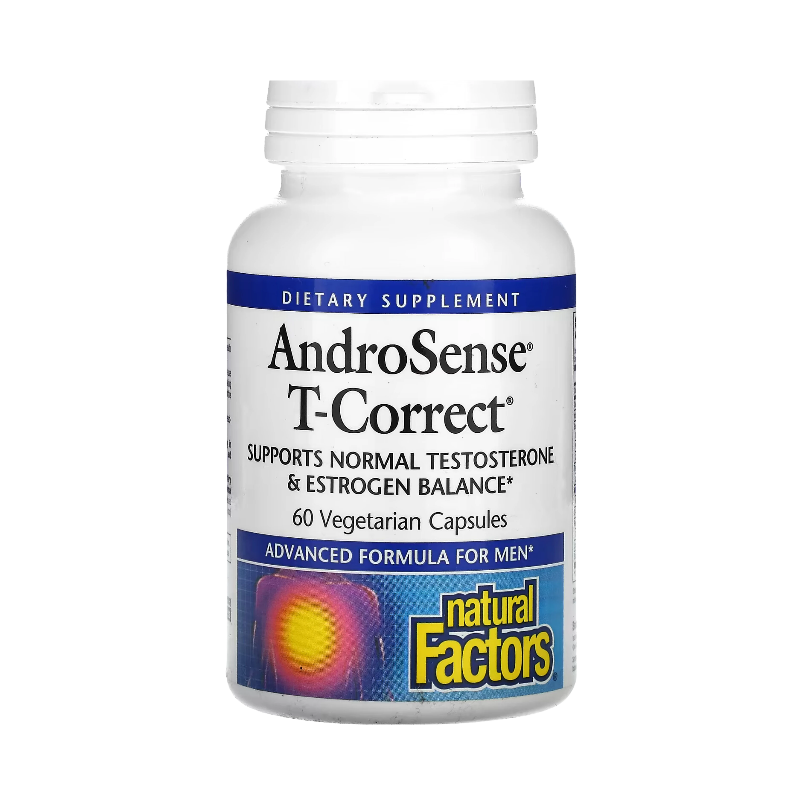 Natural Factors, AndroSense T-Correct, 60 Vegetarian Capsules