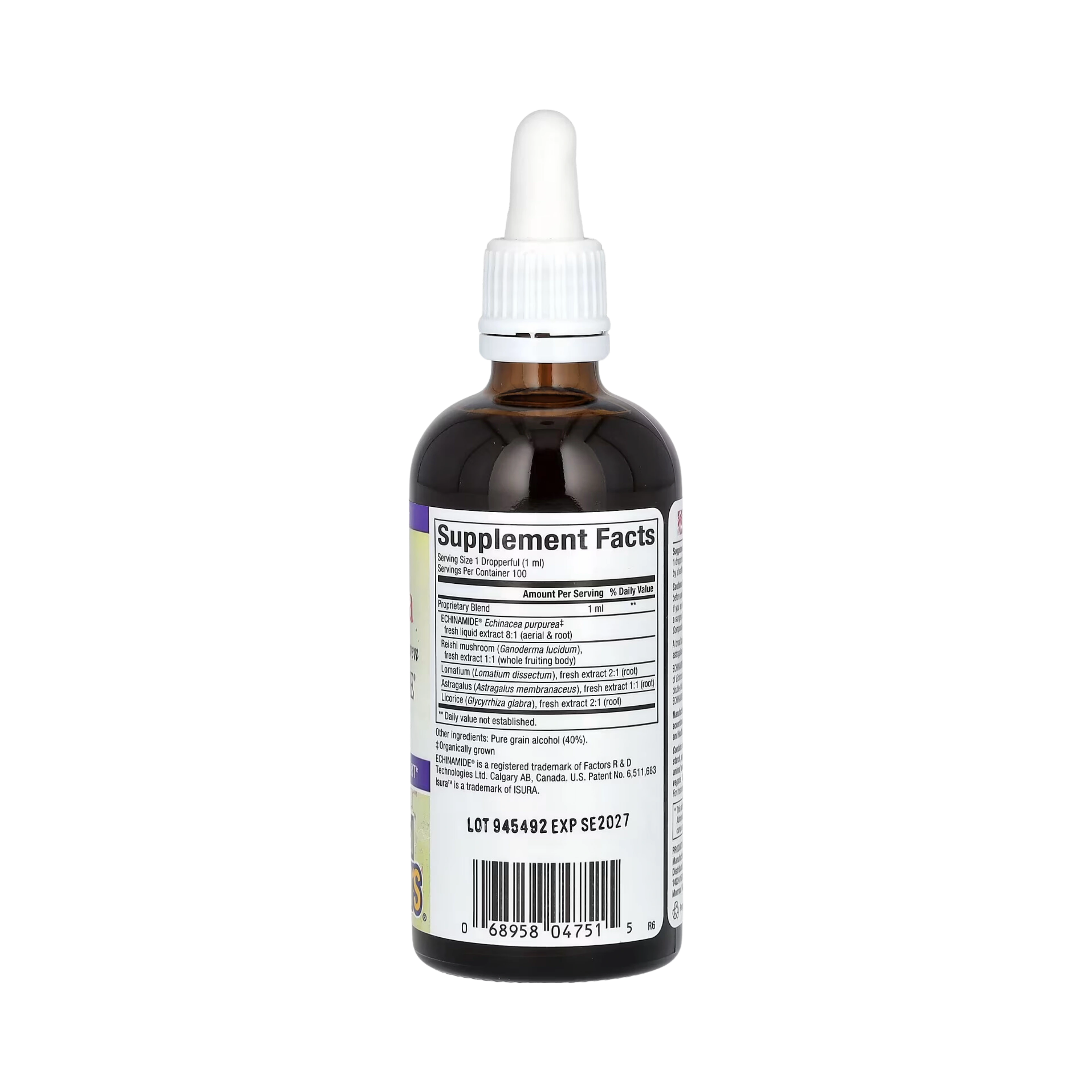 Natural Factors, Anti-V Formula, with Clinically Proven Echinamide, 3.4 Fl Oz