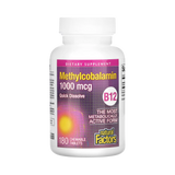 Natural Factors, B12, Methylcobalamin, 1,000 mcg, 180 Chewable Tablets