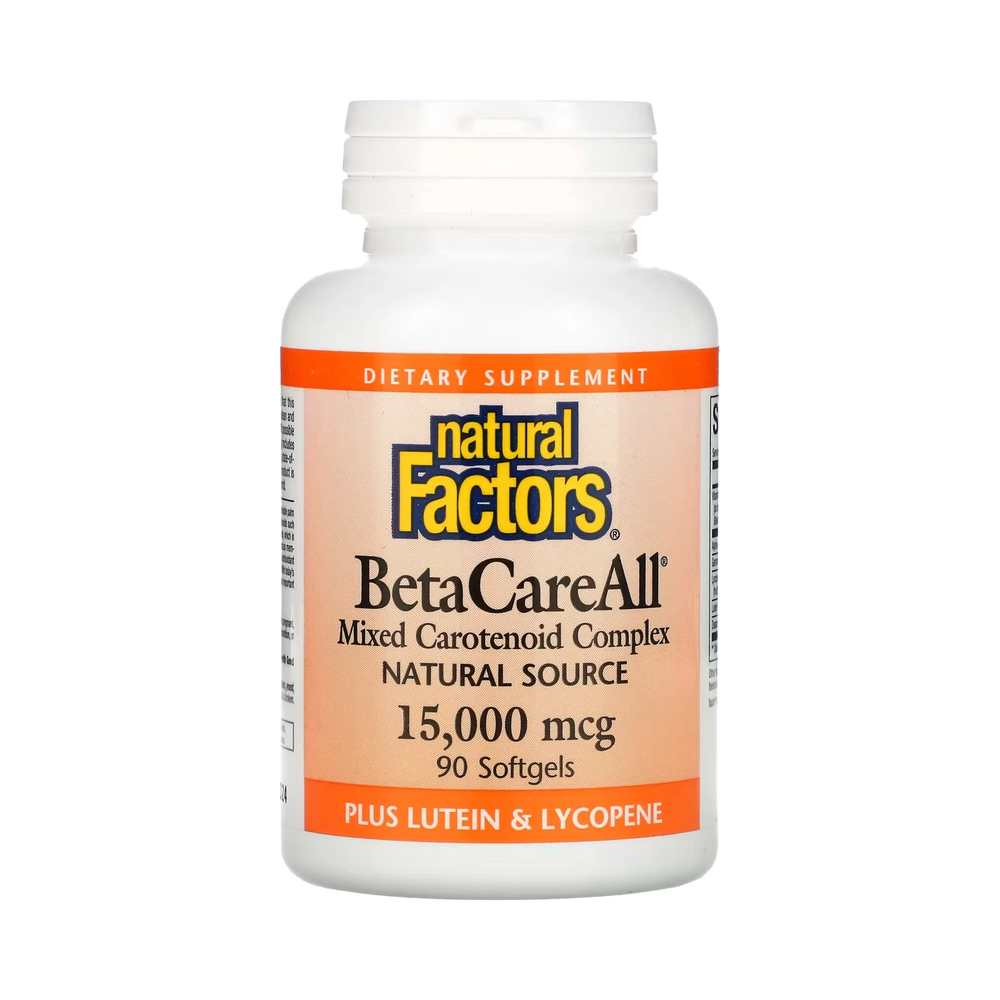 Natural Factors, BetaCareAll, 15,000 Mcg, 90 Softgels