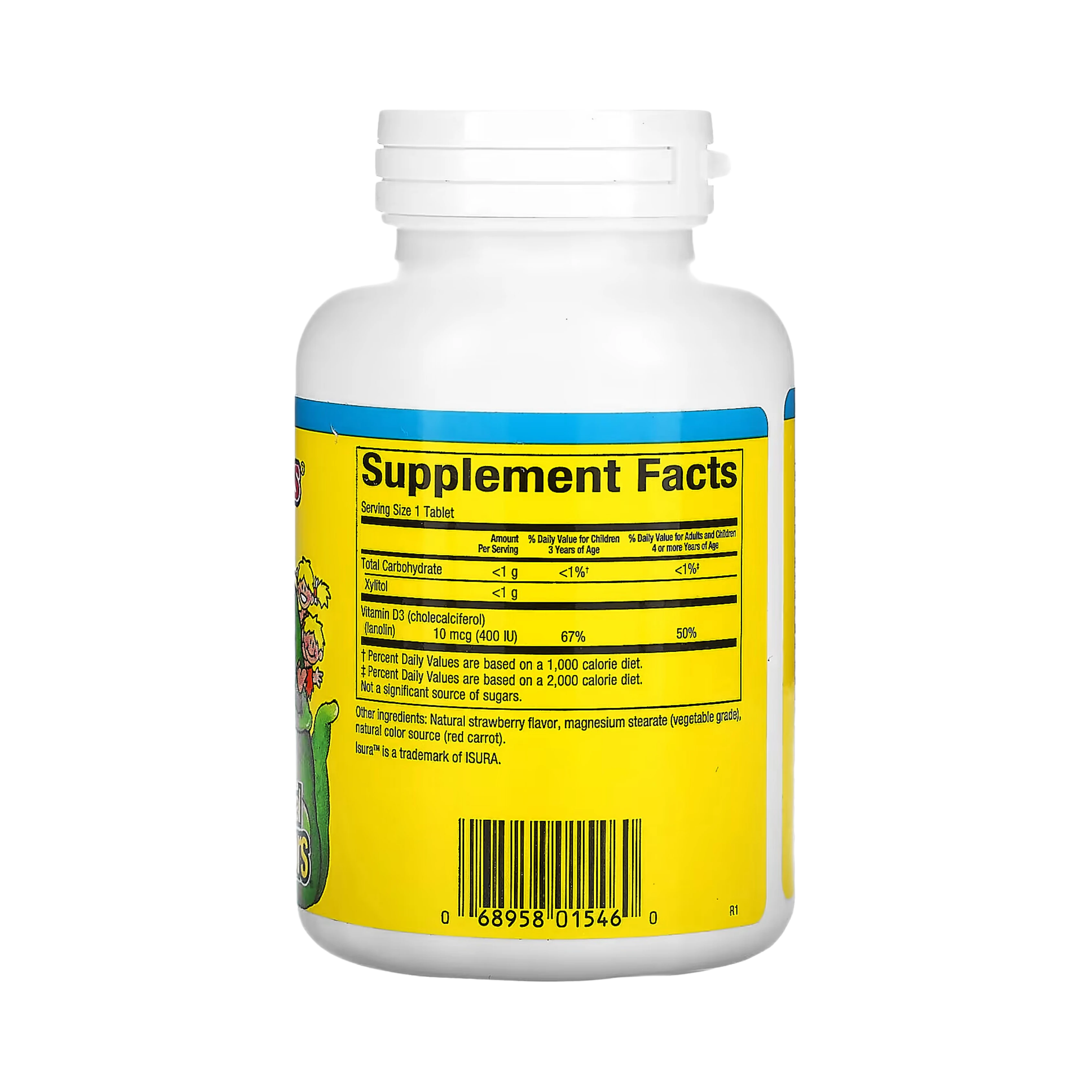 Natural Factors, Big Friends, Chewable Vitamin D3, Berry Bunch, 10 Mcg, 250 Chewable Tablets