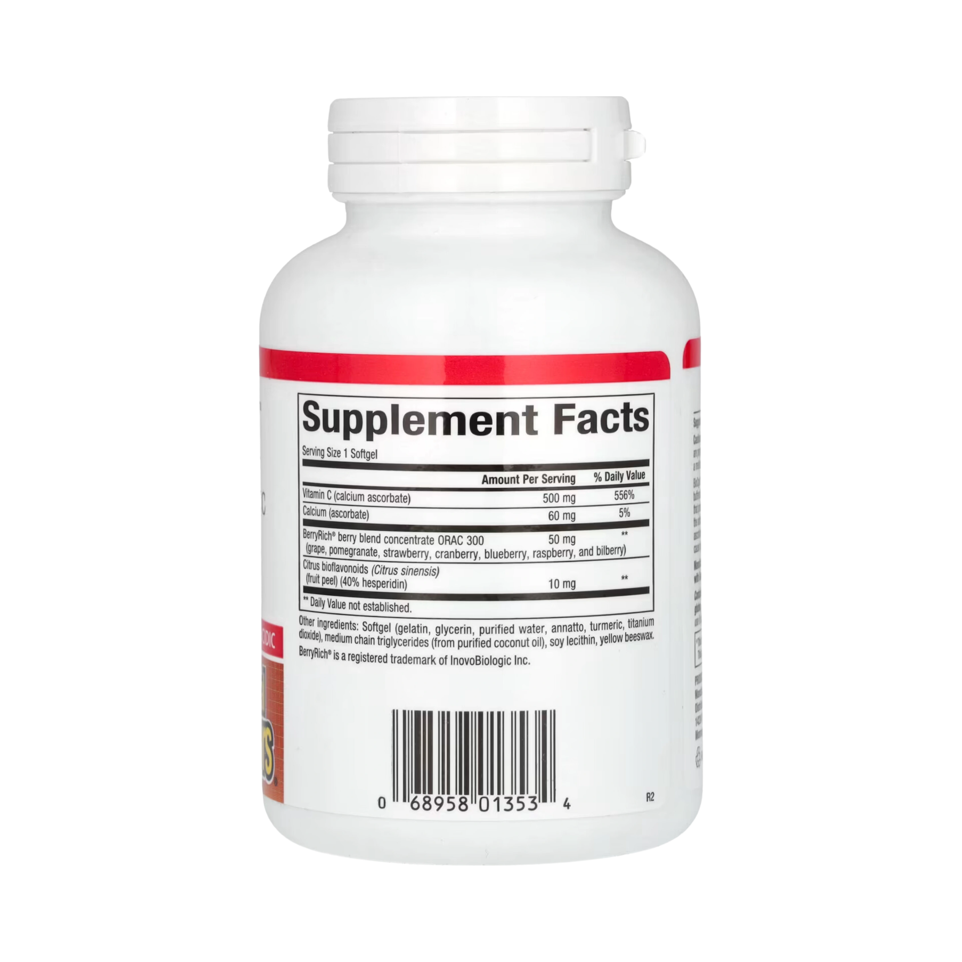 Natural Factors, BioCgel, Buffered Vitamin C with BerryRich, 500 Mg, 90 Softgels
