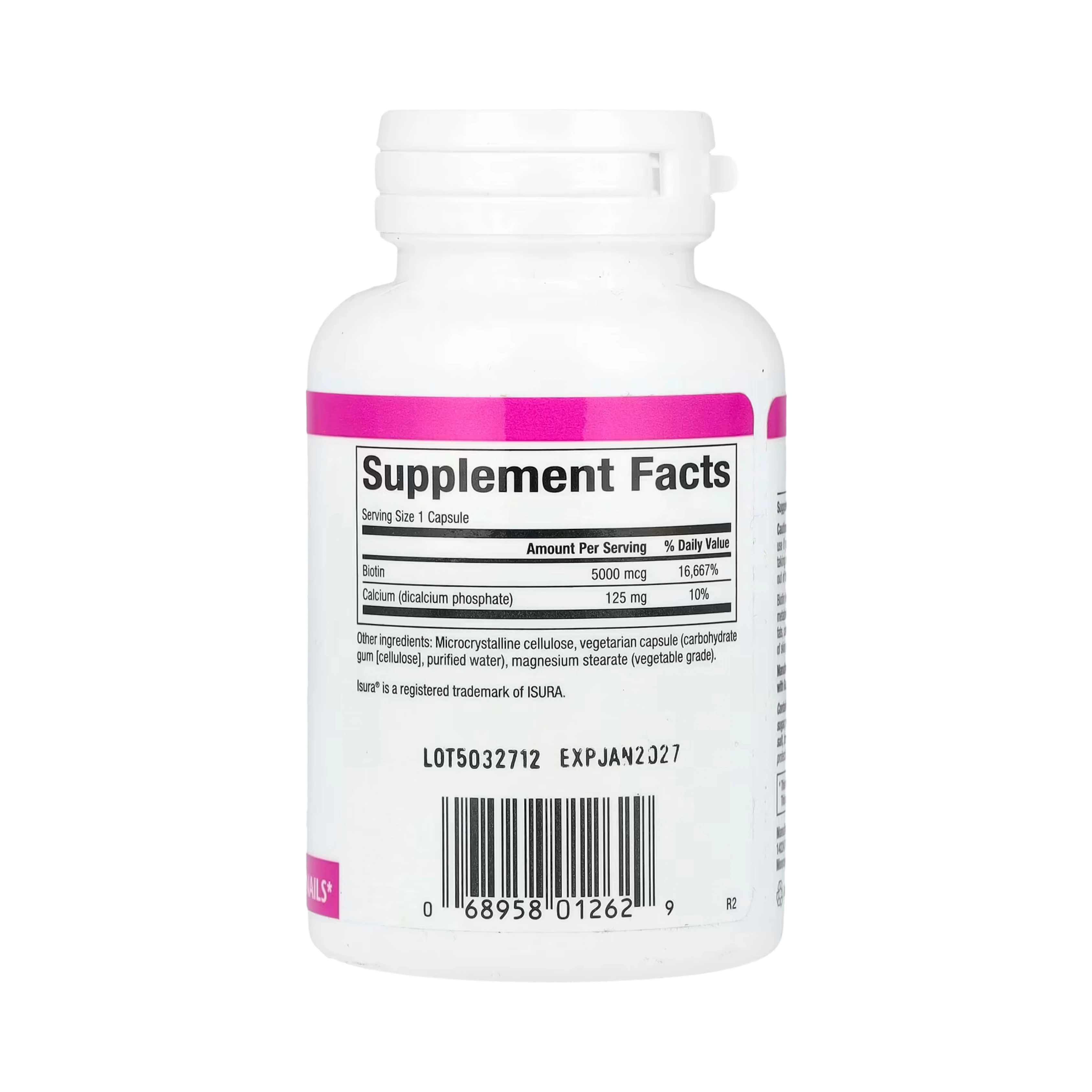 Natural Factors, Biotin, 5,000 Mcg, 60 Vegetarian Capsules