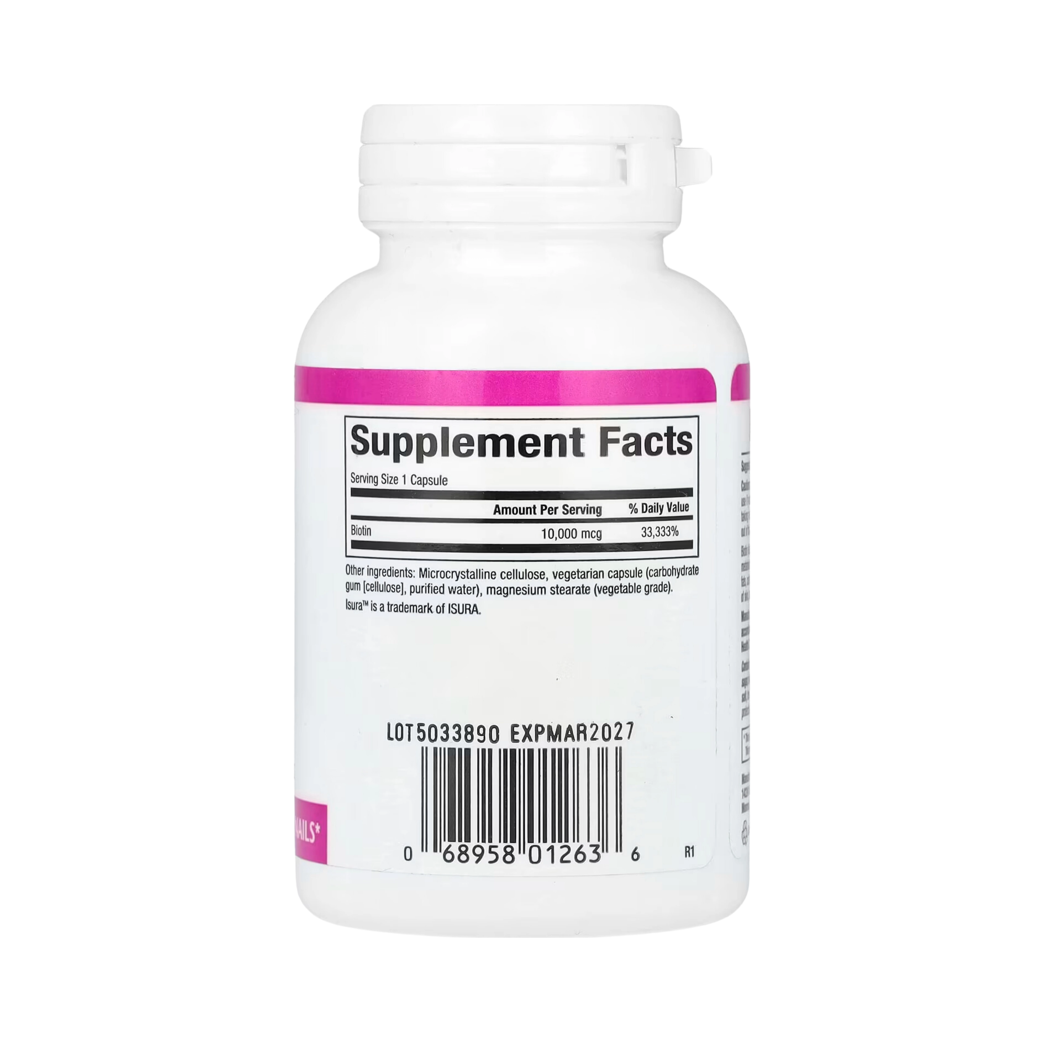 Natural Factors, Biotin, Extra Strength, 10,000 Mcg, 60 Vegetarian Capsules