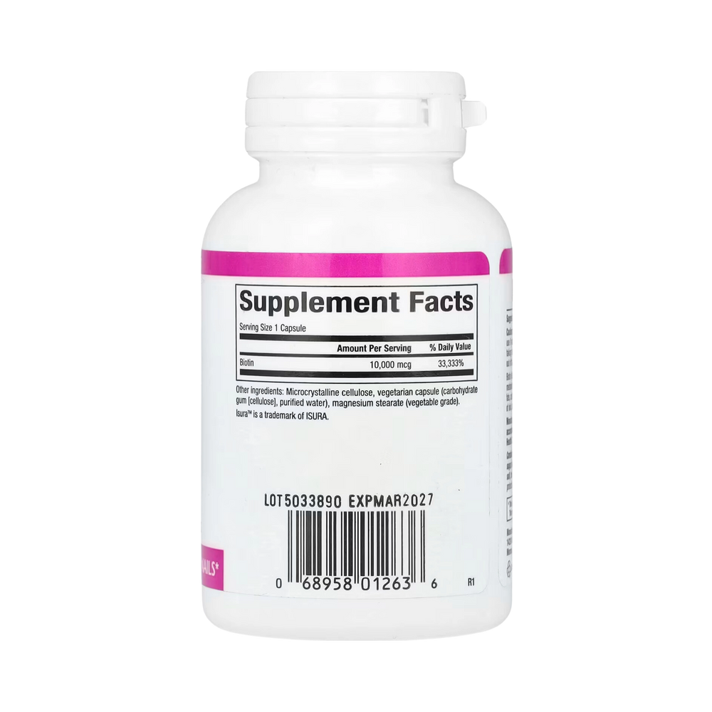 Natural Factors, Biotin, Extra Strength, 10,000 Mcg, 60 Vegetarian Capsules