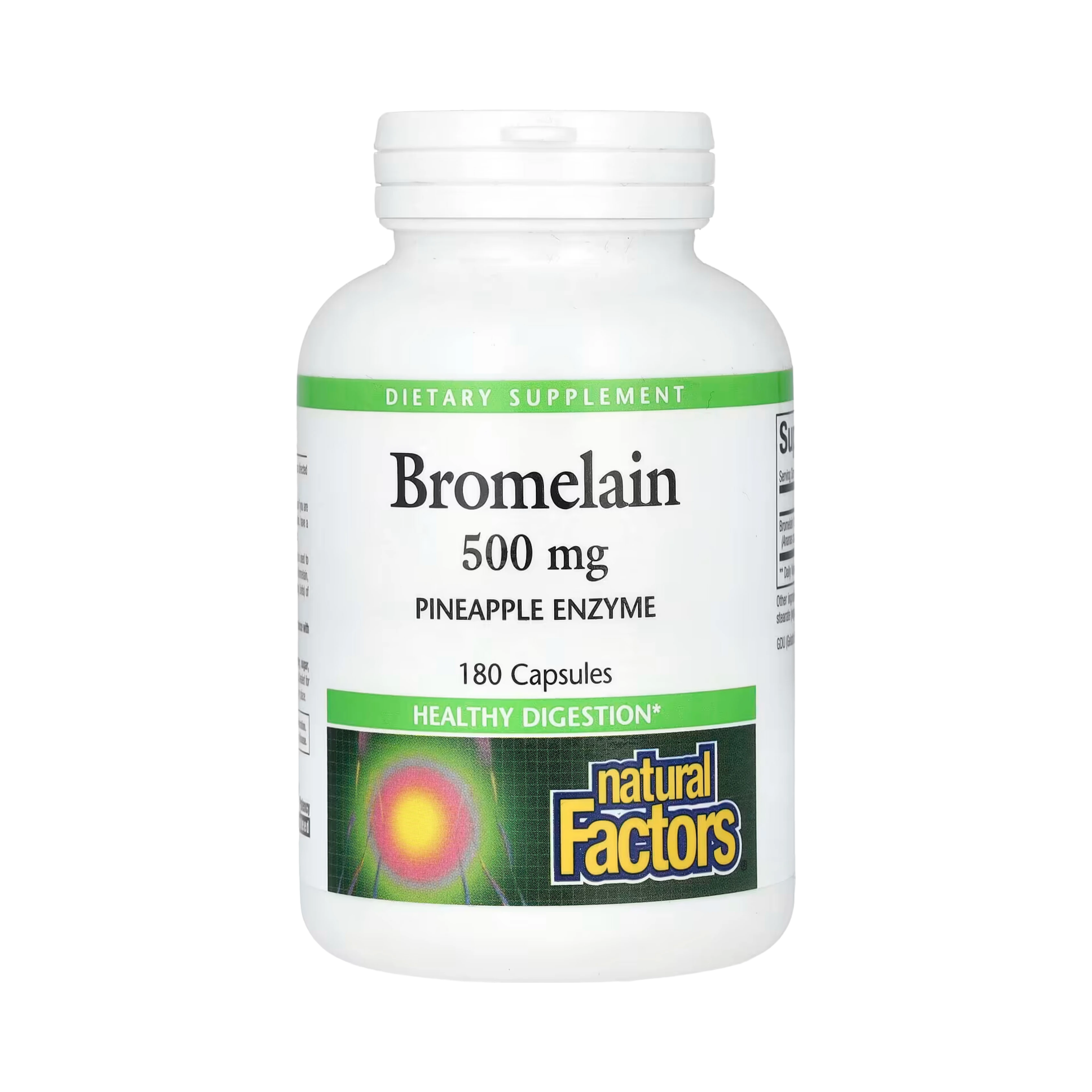Natural Factors, Bromelain, 500 Mg, 180 Capsules