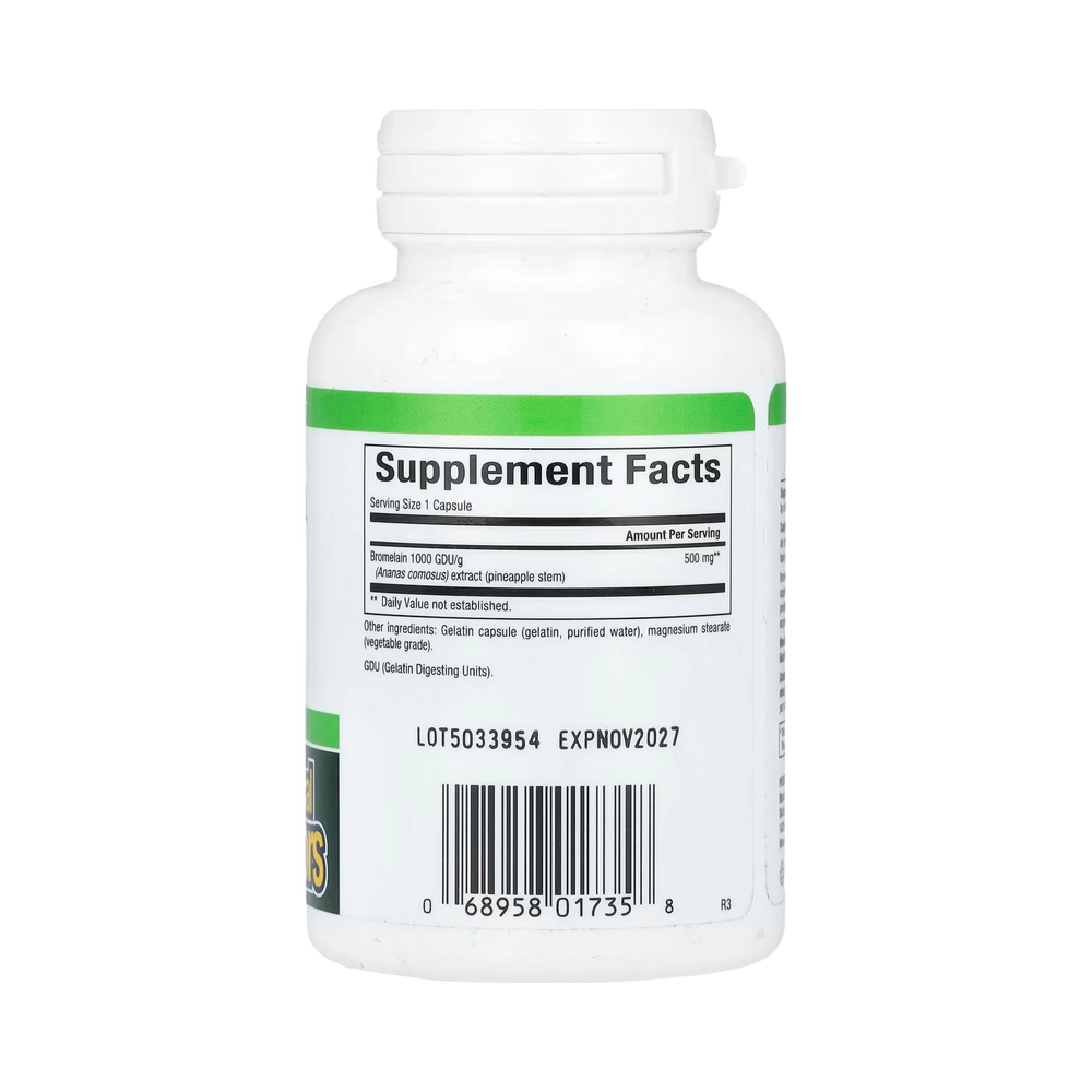 Natural Factors, Bromelain, 500 Mg, 90 Capsules