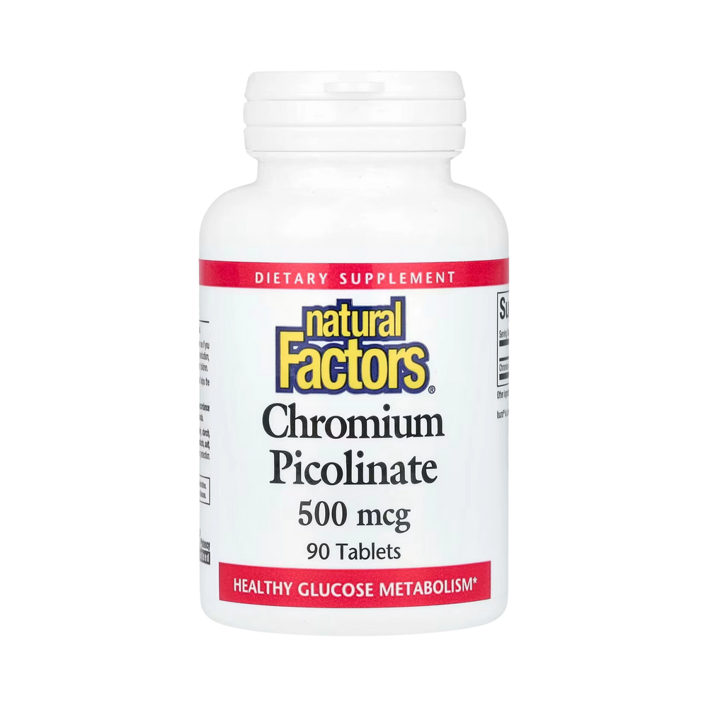 Natural Factors, Chromium Picolinate, 500 Mcg, 90 Tablets