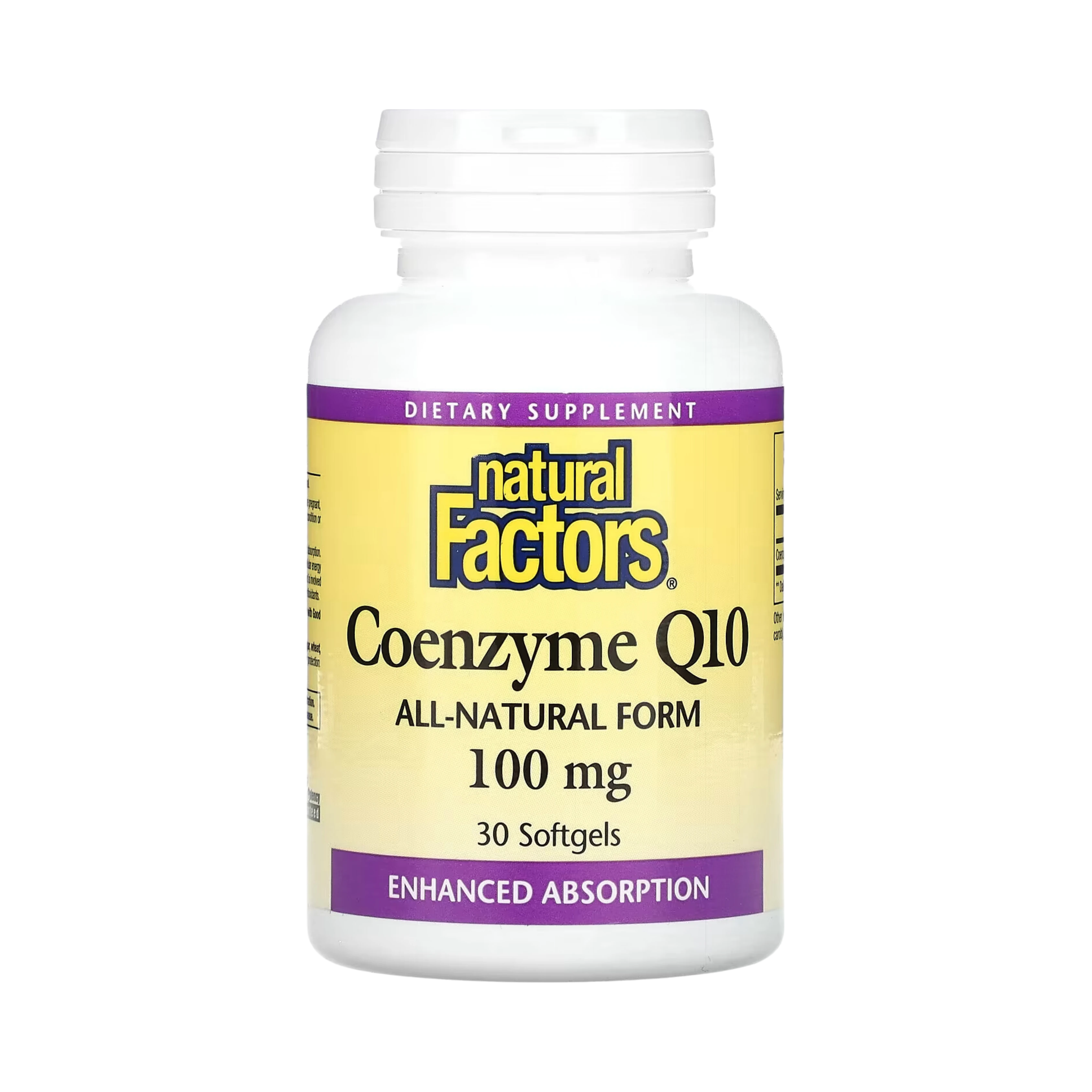 Natural Factors, Coenzyme Q10, 100 Mg, 30 Softgels